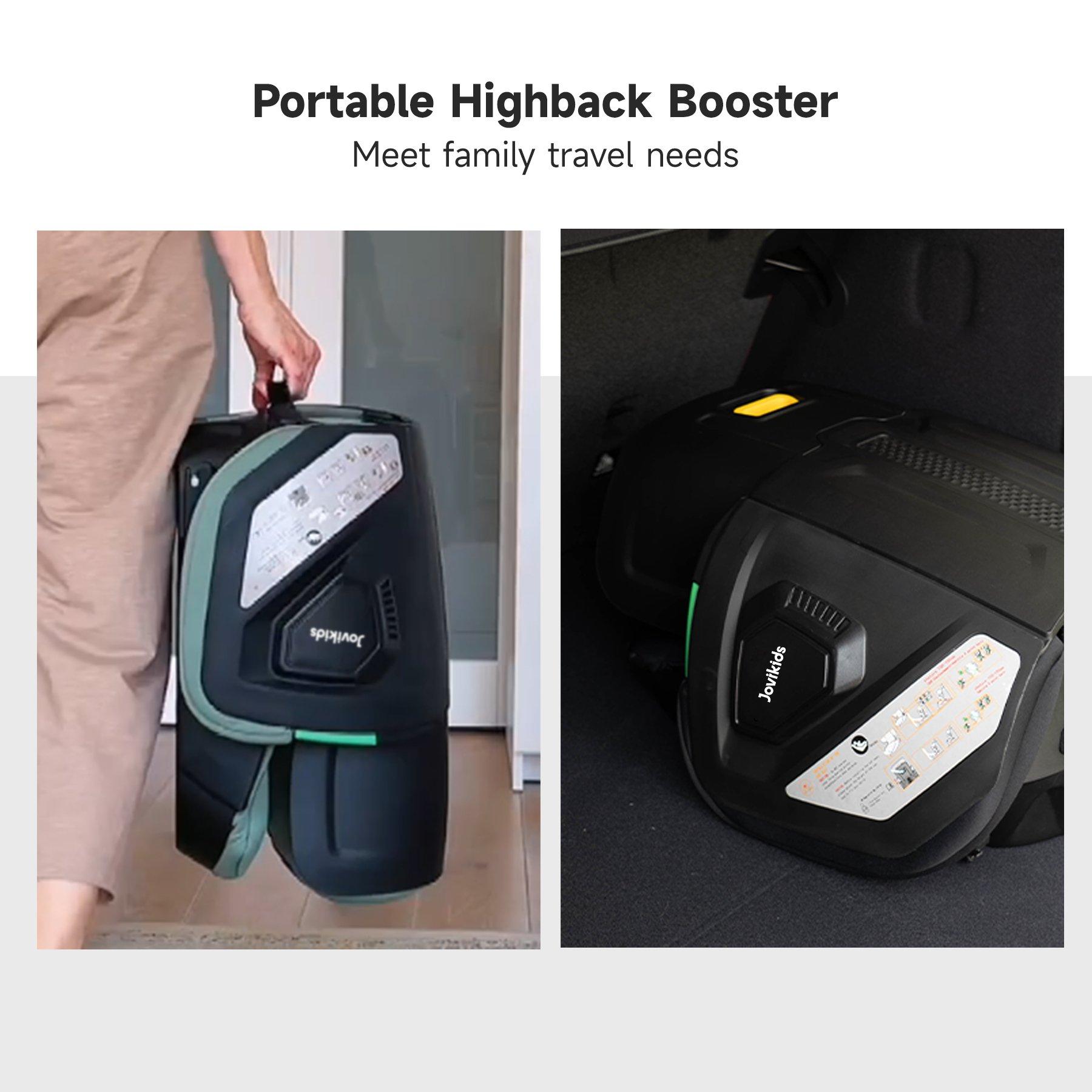 Green - JoviKids - JoviKids Rober Folding Booster Car Seat - Green - 9