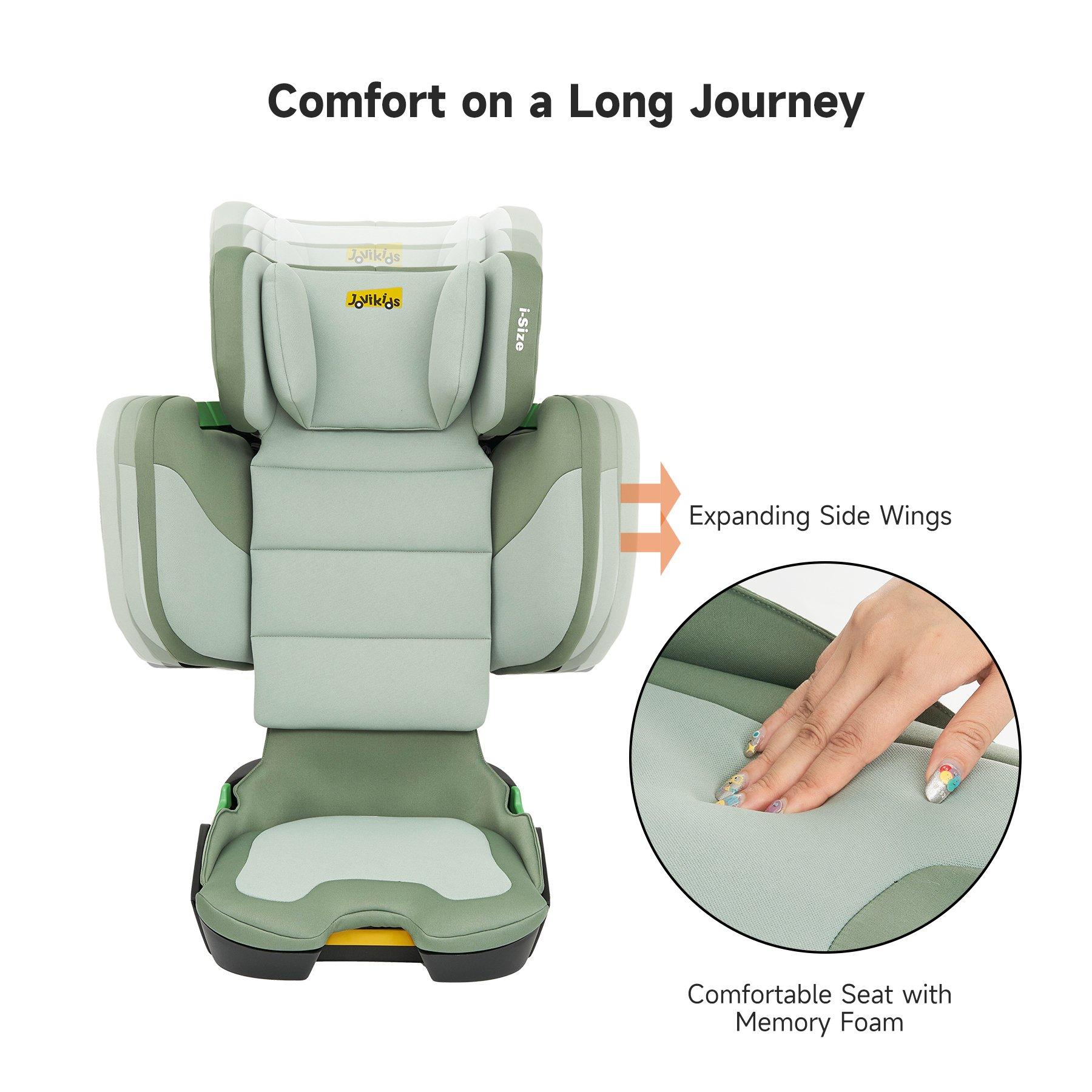 Green - JoviKids - JoviKids Rober Folding Booster Car Seat - Green - 10