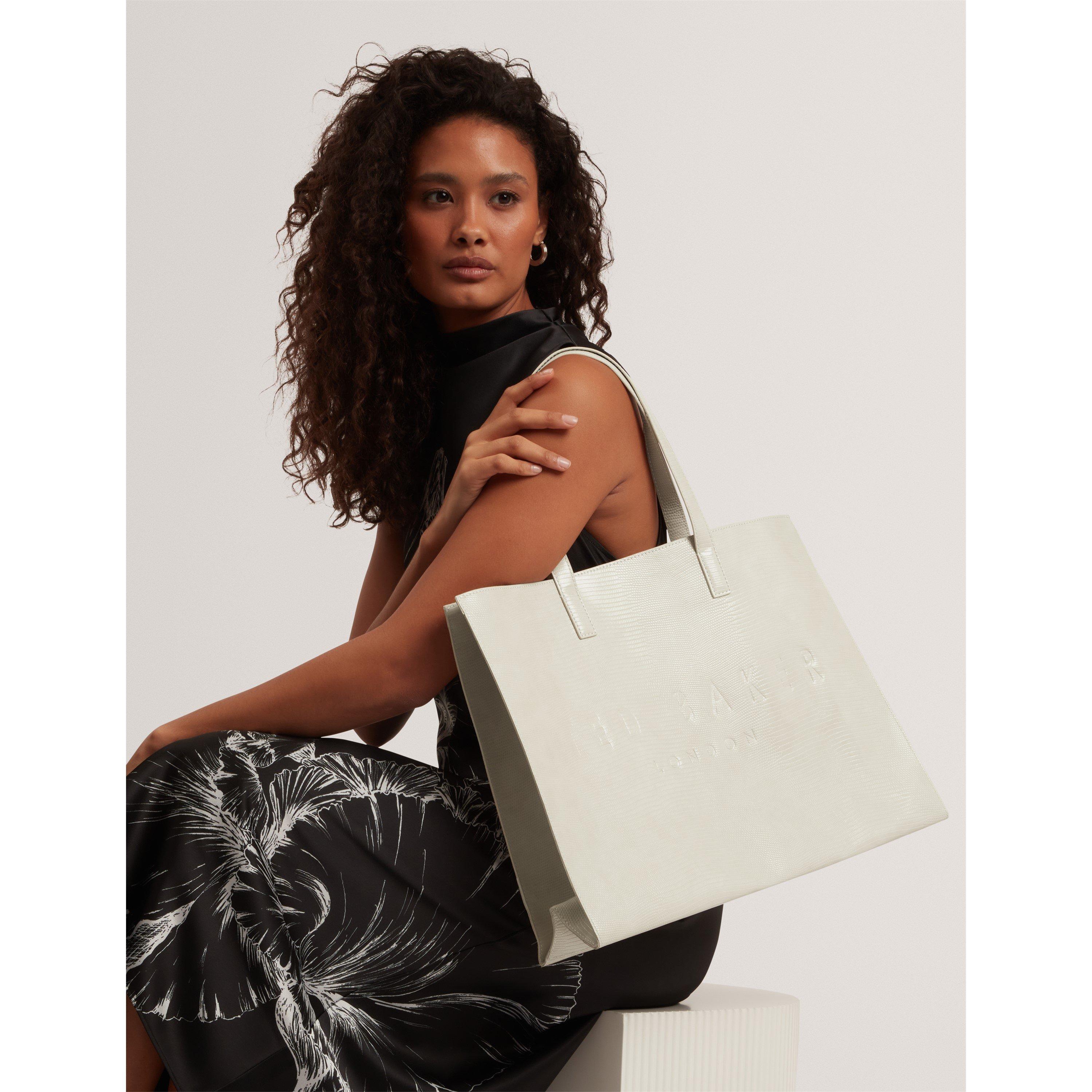 Beige - Ted Baker - Ted XL Lizard Tote Ld71 - 3
