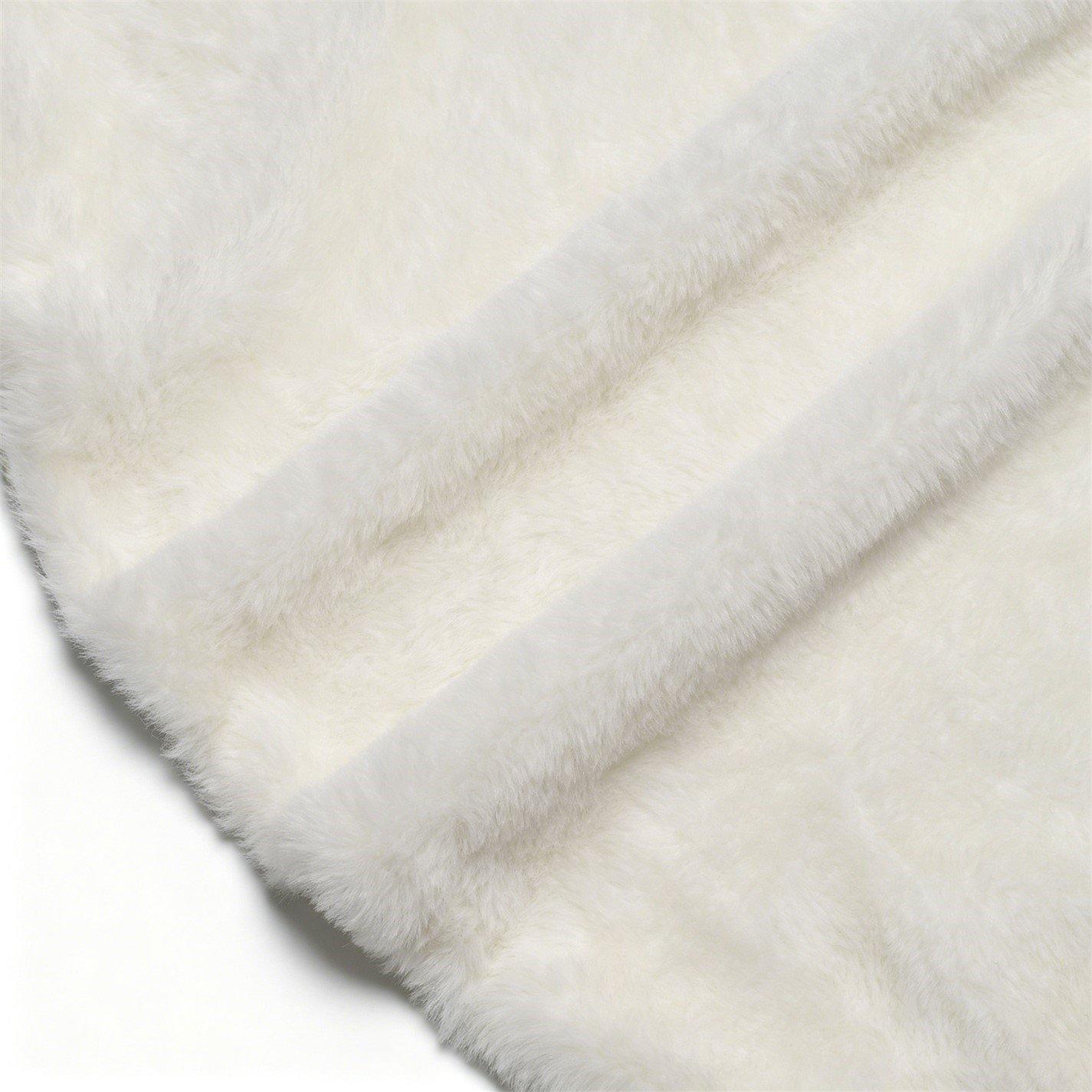 White - The Spirit Of Christmas - Faux Fur Christmas Tree Skirt - 2