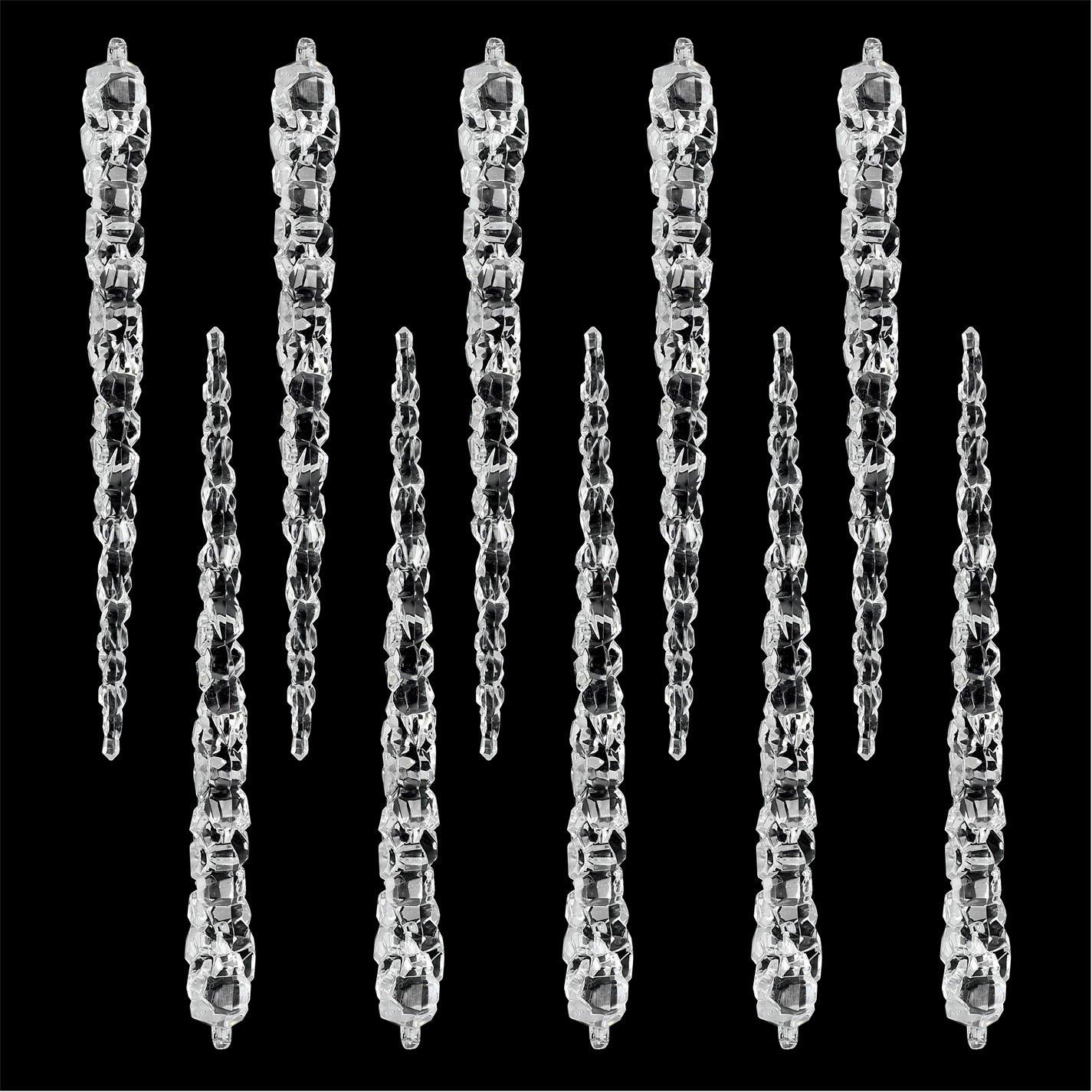 Icicles - The Spirit Of Christmas - 10 Pack Icicle Tree Decorations - 3
