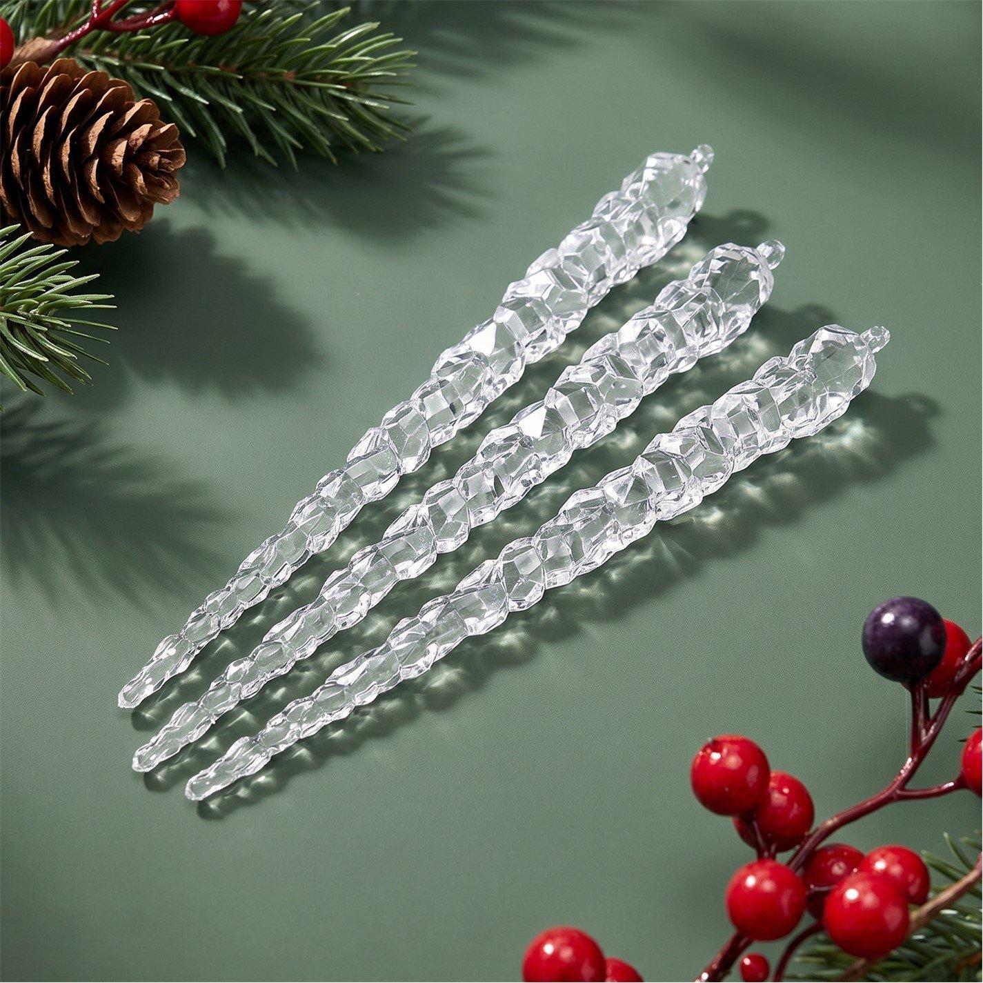 Icicles - The Spirit Of Christmas - 10 Pack Icicle Tree Decorations - 6