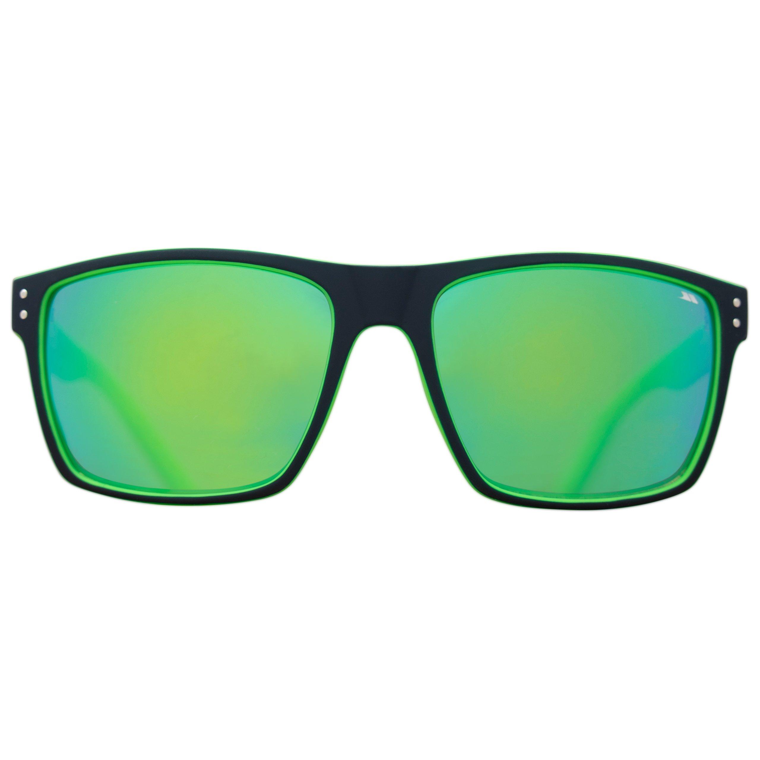 Trespass  Adults Zest Rectangle Sunglasses - Blue/Lime