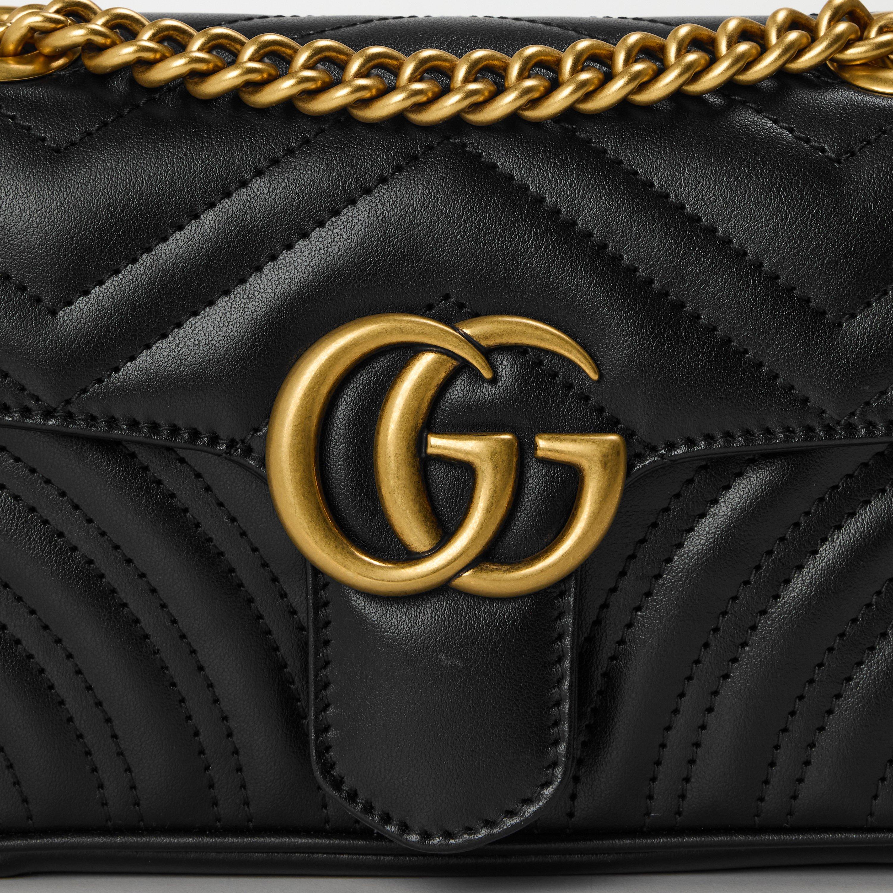 Black 1000 - Gucci - GG Marmont Matellassé Mini Bag - 5