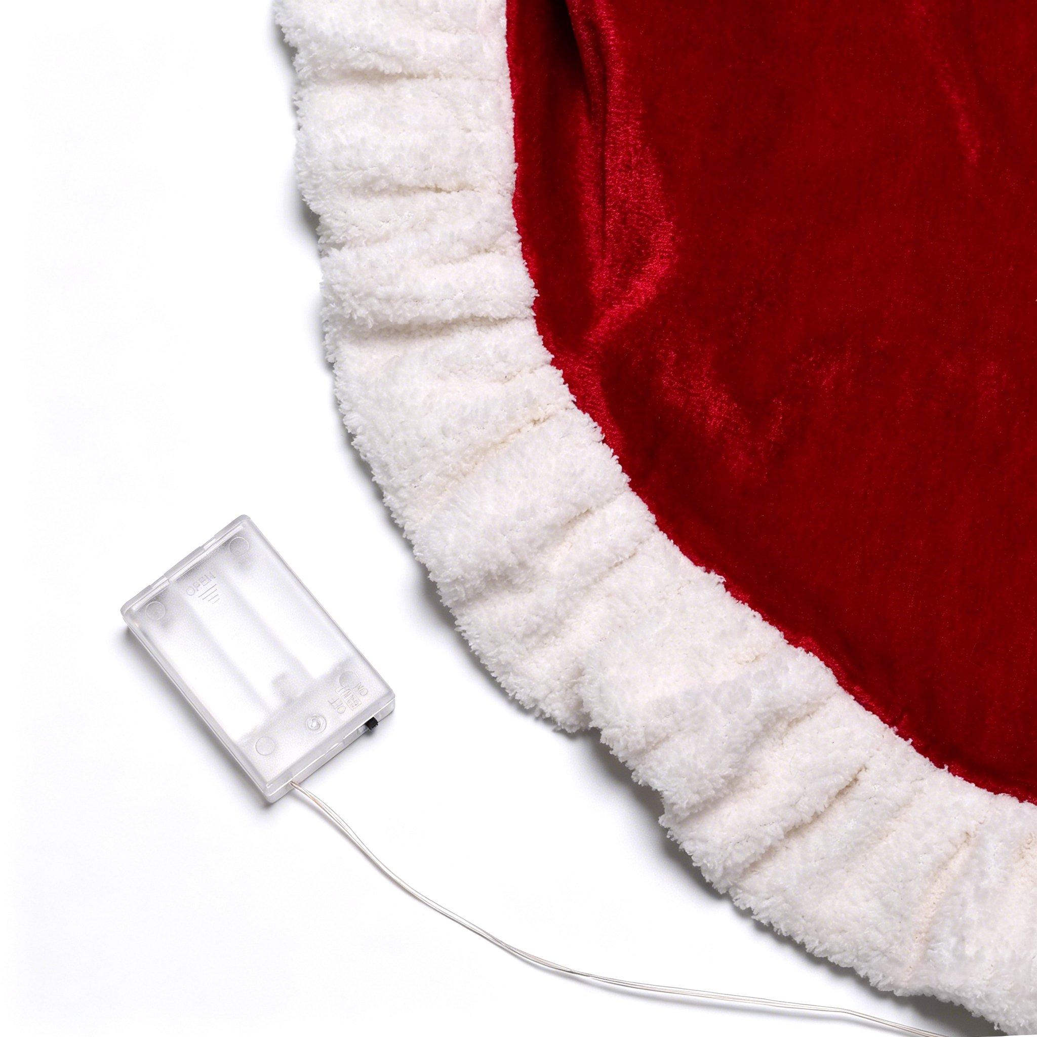Red - The Spirit Of Christmas - Light Up Christmas Tree Skirt - 4