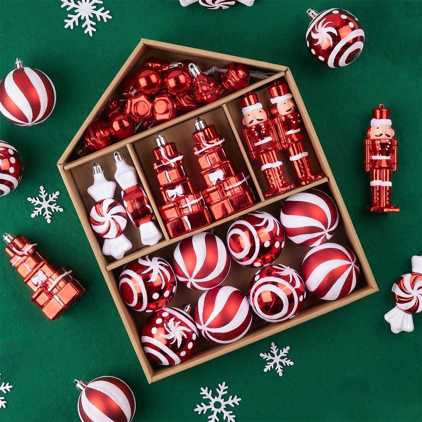 Candy Cane - The Spirit Of Christmas - 30 piece Bauble House - 1