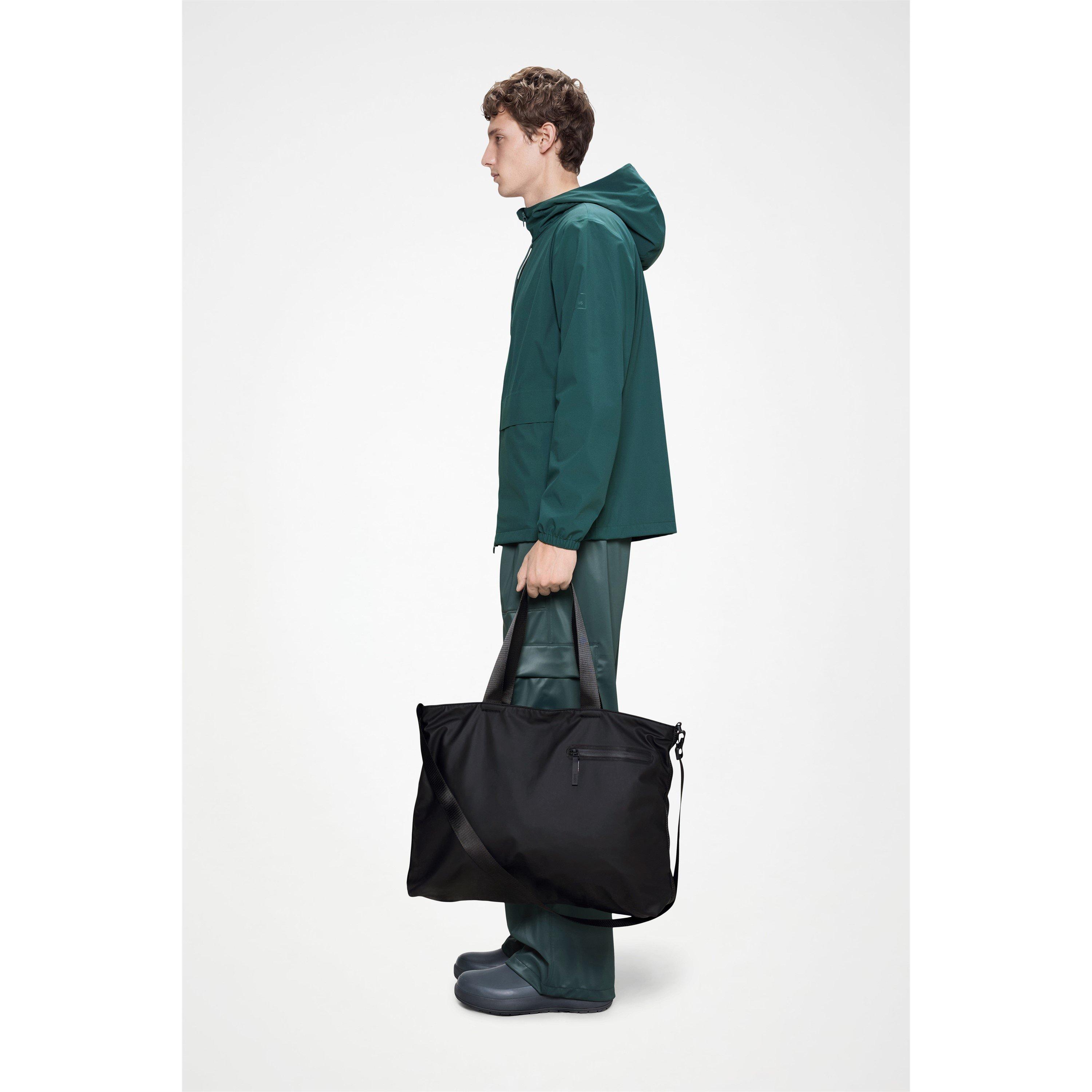 Black 01 - Rains - Dash Messenger Tote Bag - 3