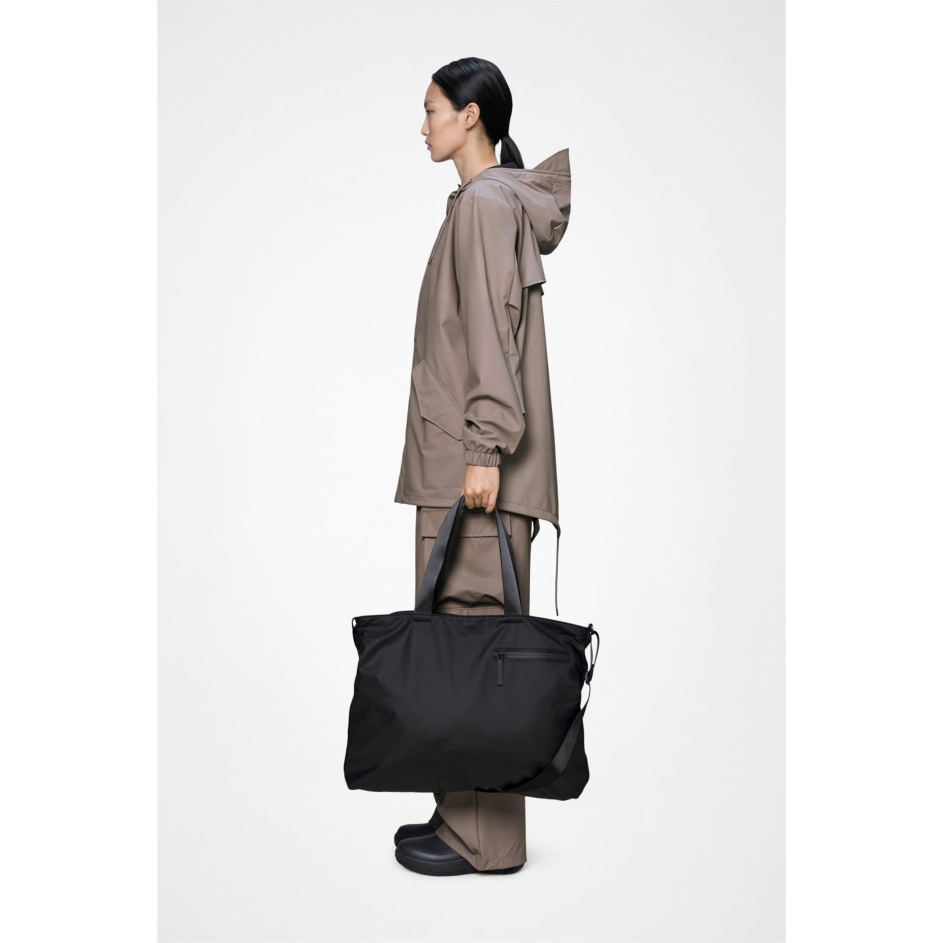 Black 01 - Rains - Dash Messenger Tote Bag - 4