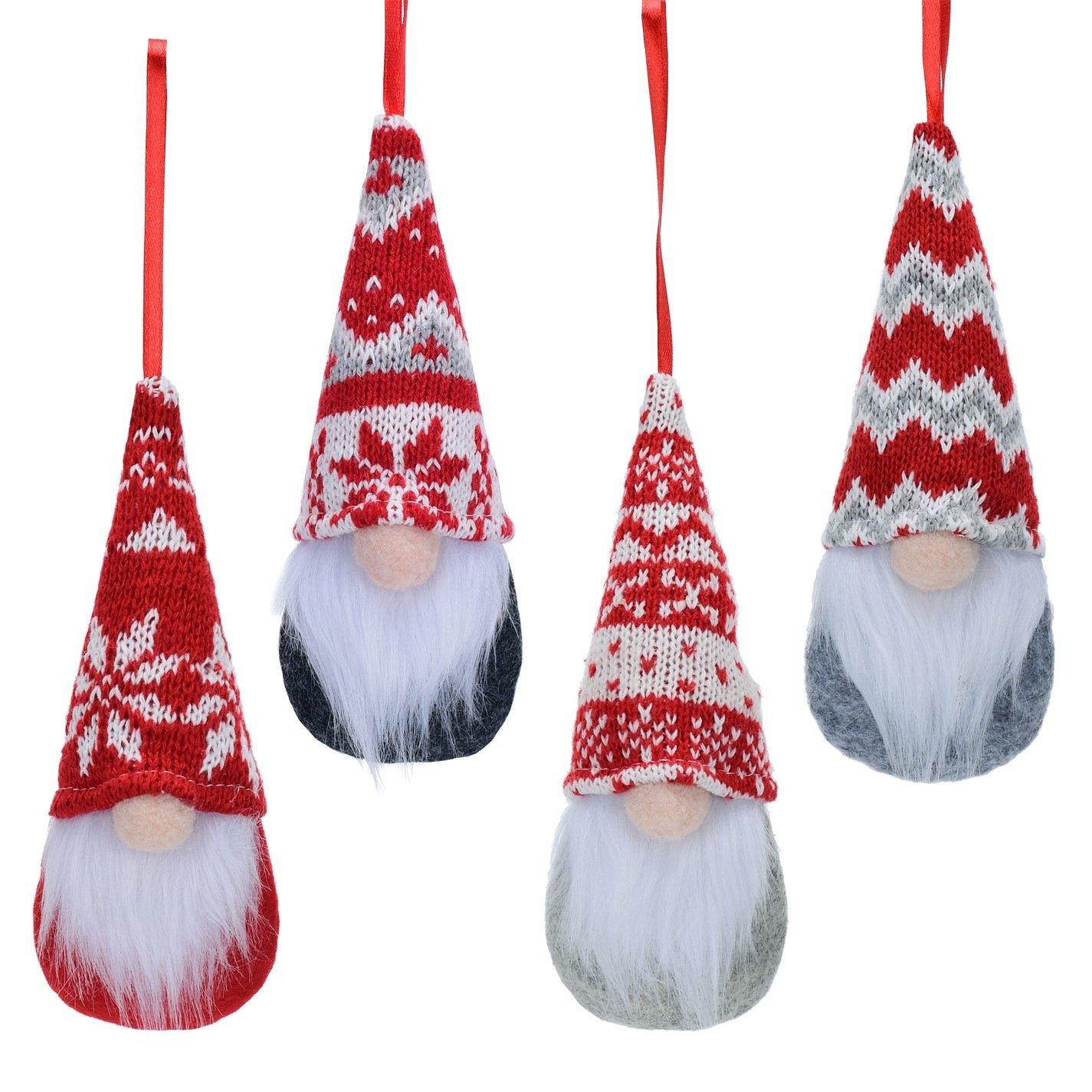 Gonks - The Spirit Of Christmas - 4 piece Gonk Tree Decorations - 2