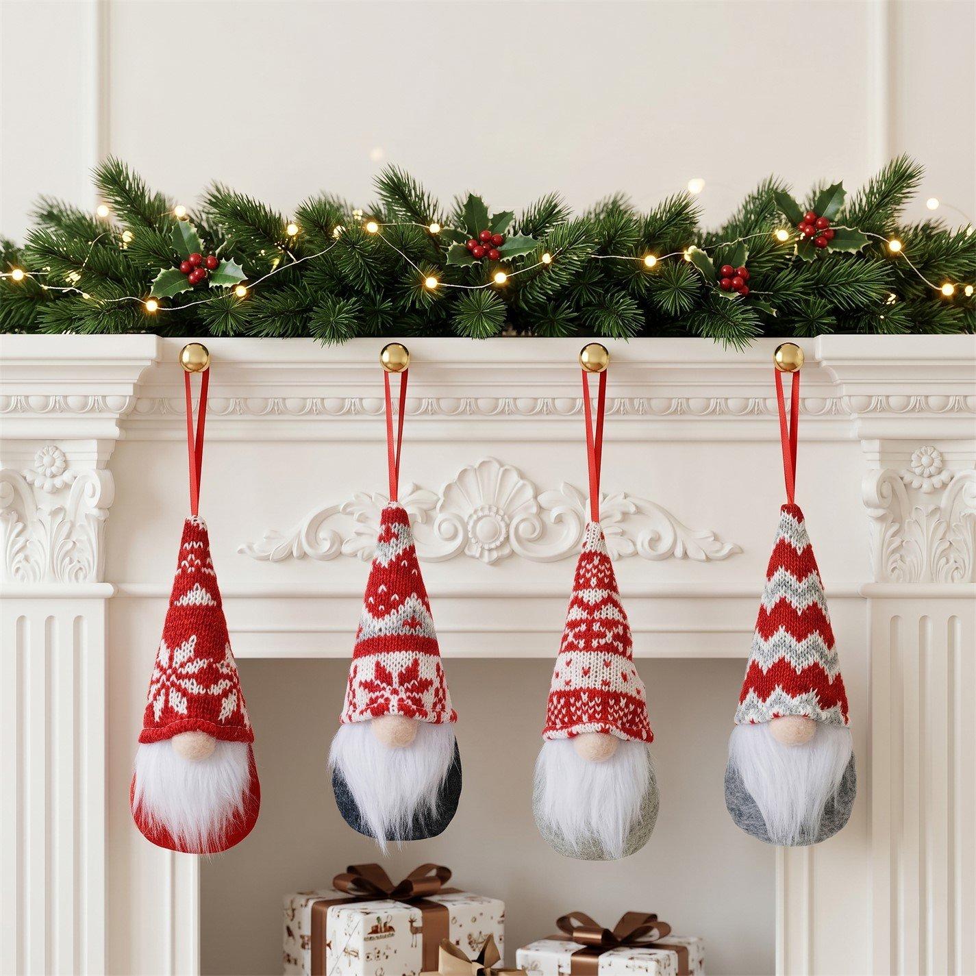 Gonks - The Spirit Of Christmas - 4 piece Gonk Tree Decorations - 3