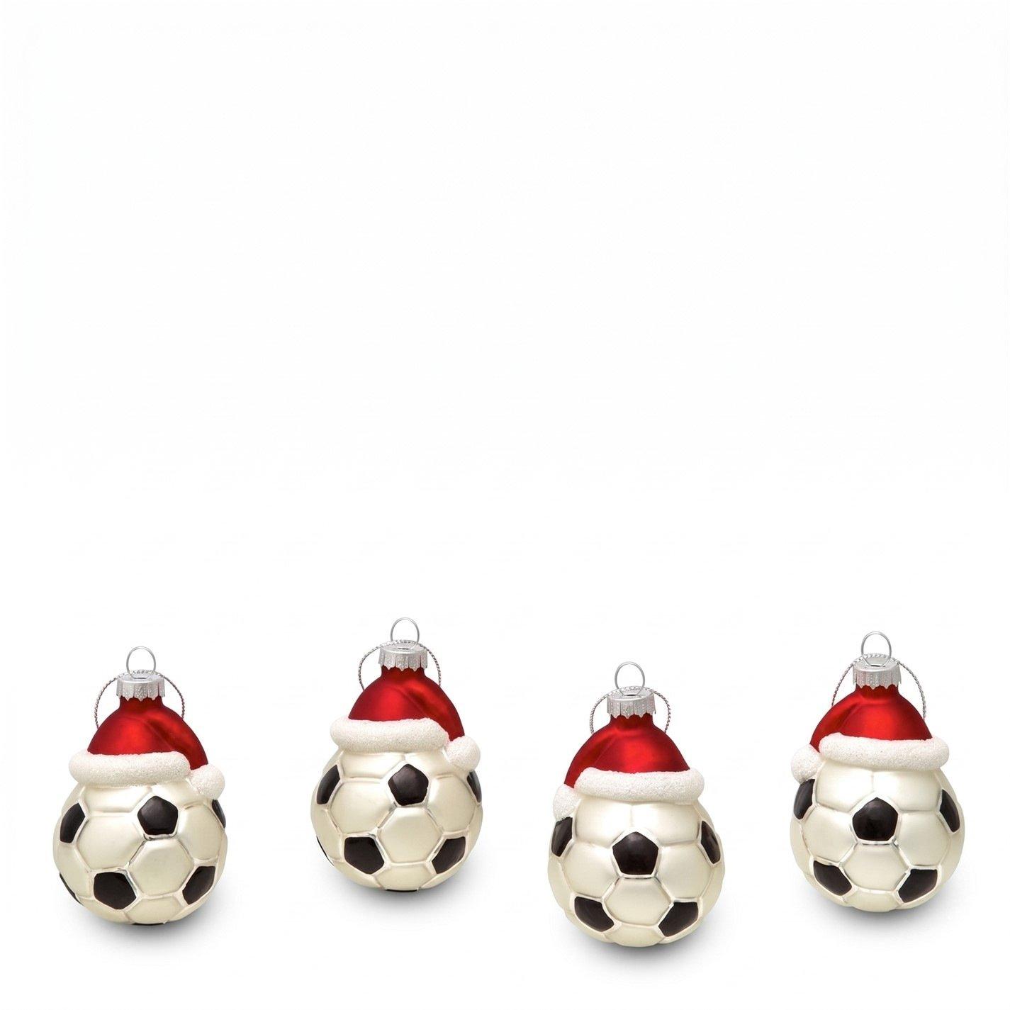 Football - The Spirit Of Christmas - 4 Piece Football Baubles - 2
