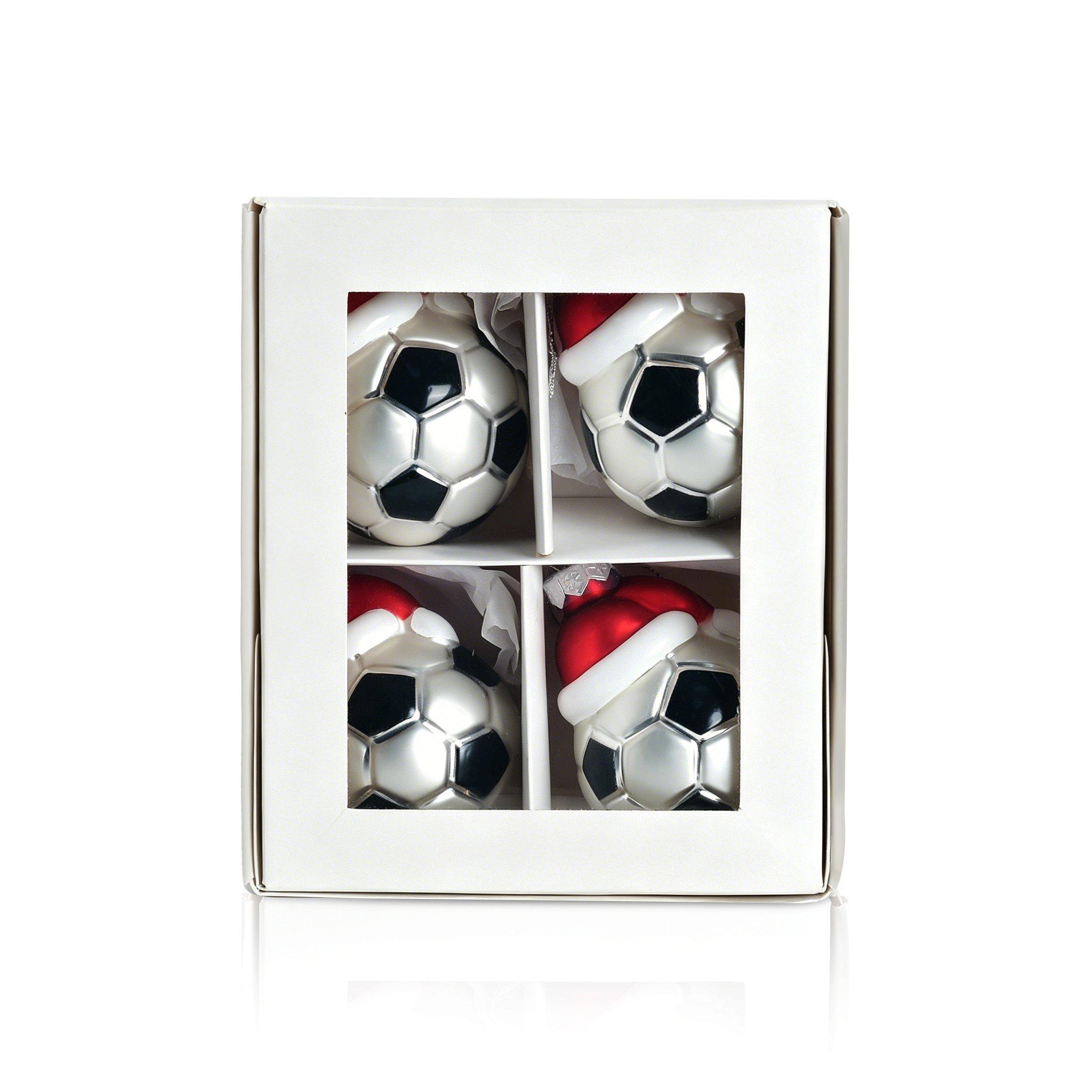 Football - The Spirit Of Christmas - 4 Piece Football Baubles - 3