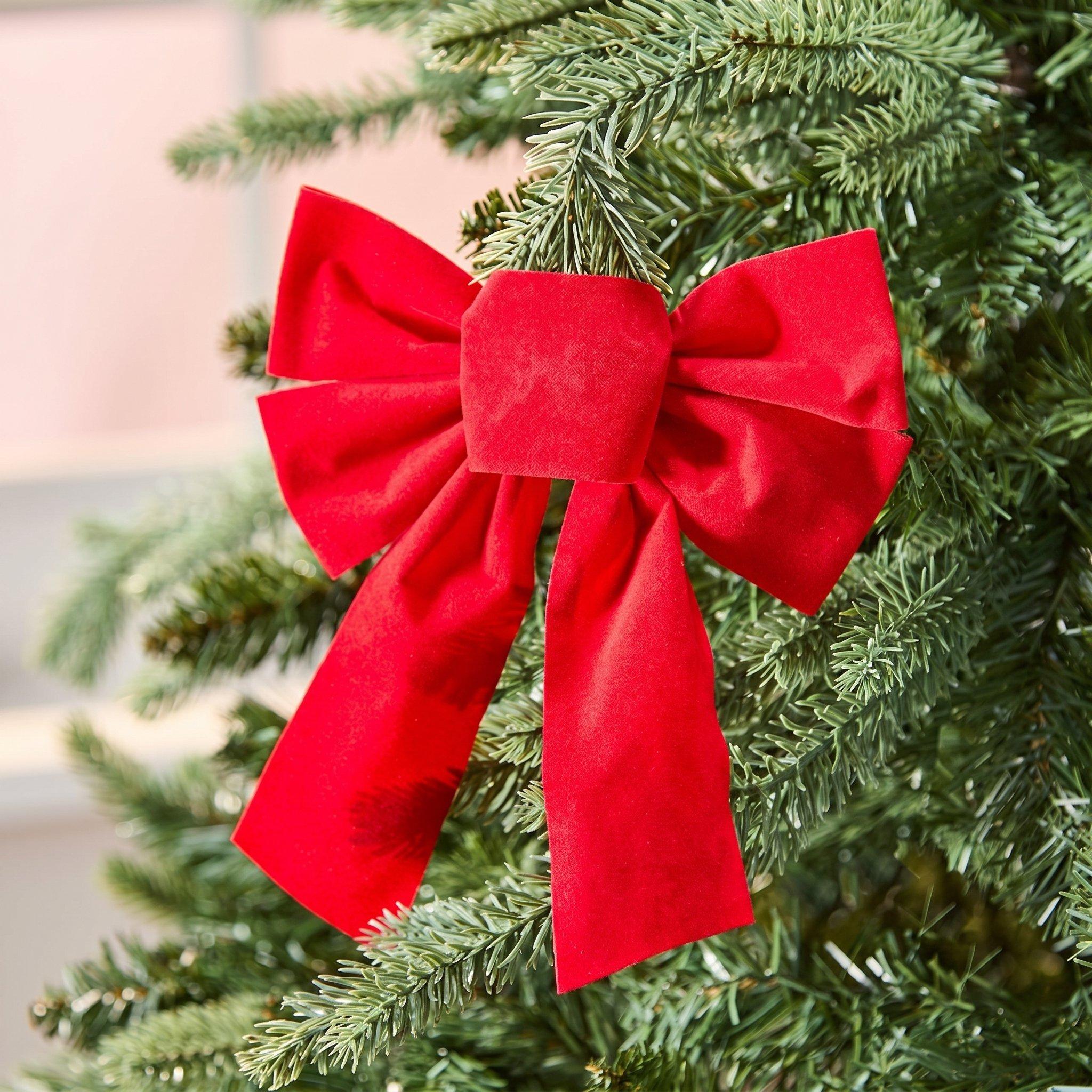 Red - The Spirit Of Christmas - 4 Piece Tree Bows - 2