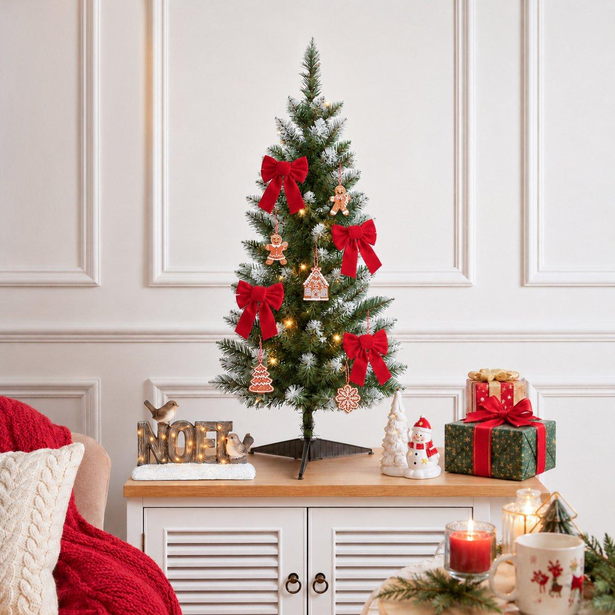 Red - The Spirit Of Christmas - 4 Piece Tree Bows - 3