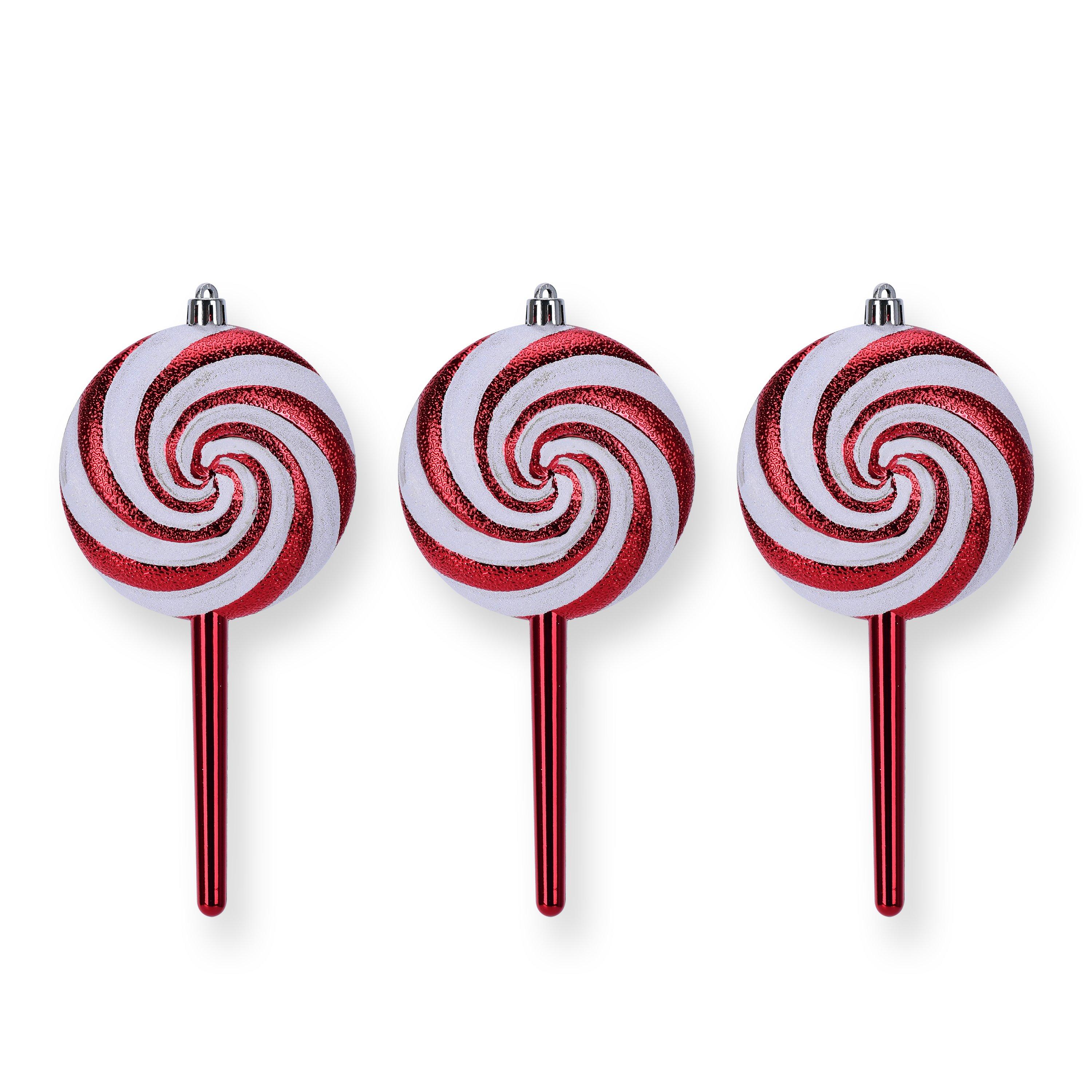 Candy Cane - The Spirit Of Christmas - SOC 3PC Lollipop Decorations - 3