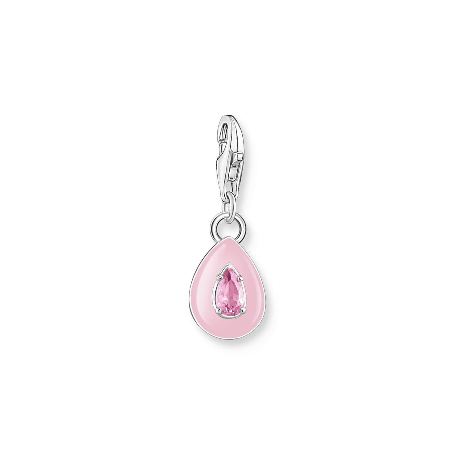 Silver Pink - Thomas Sabo - Drop Charm Pendant - 1
