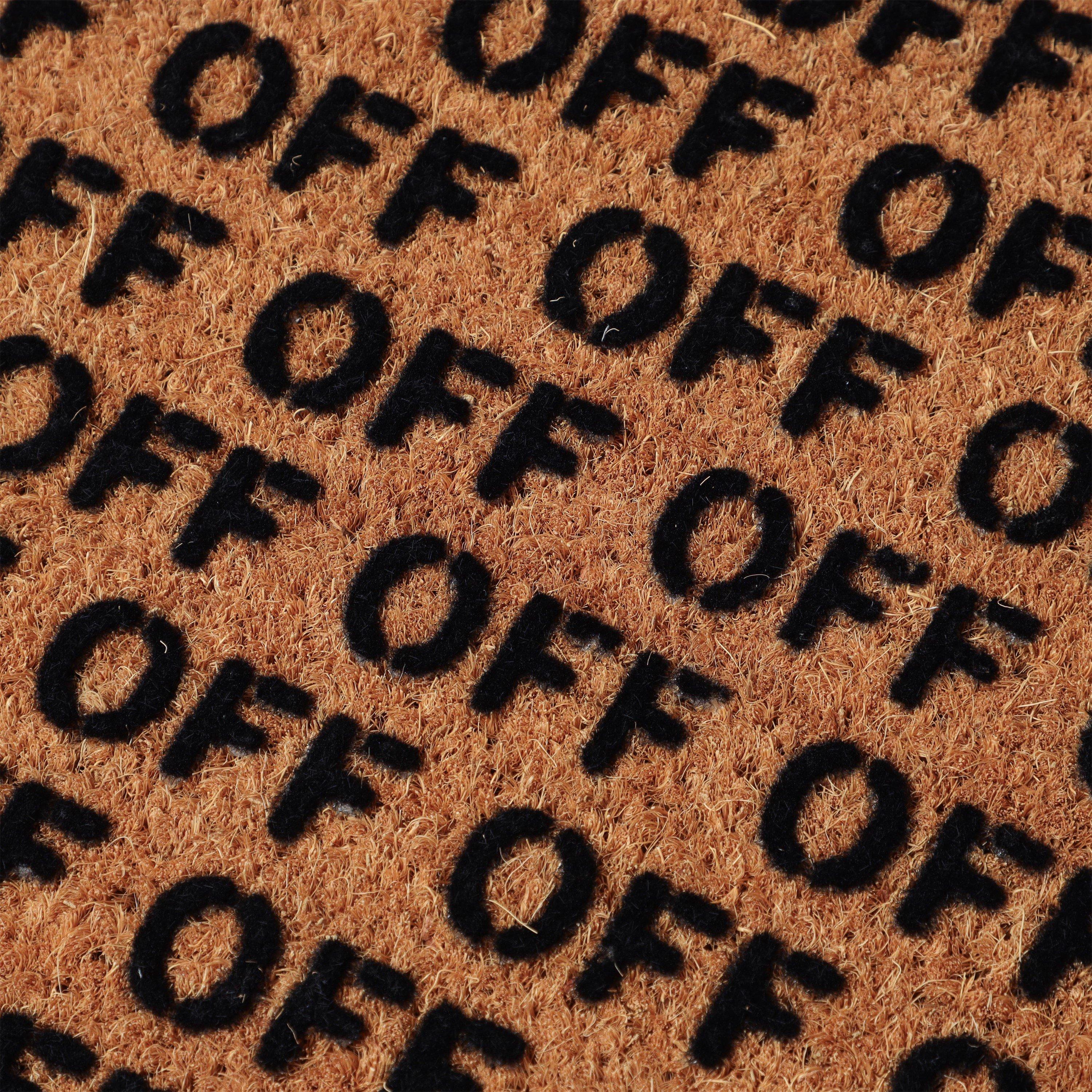 Castanho - Preto - Off White - Off Rec Doormat 99 - 2