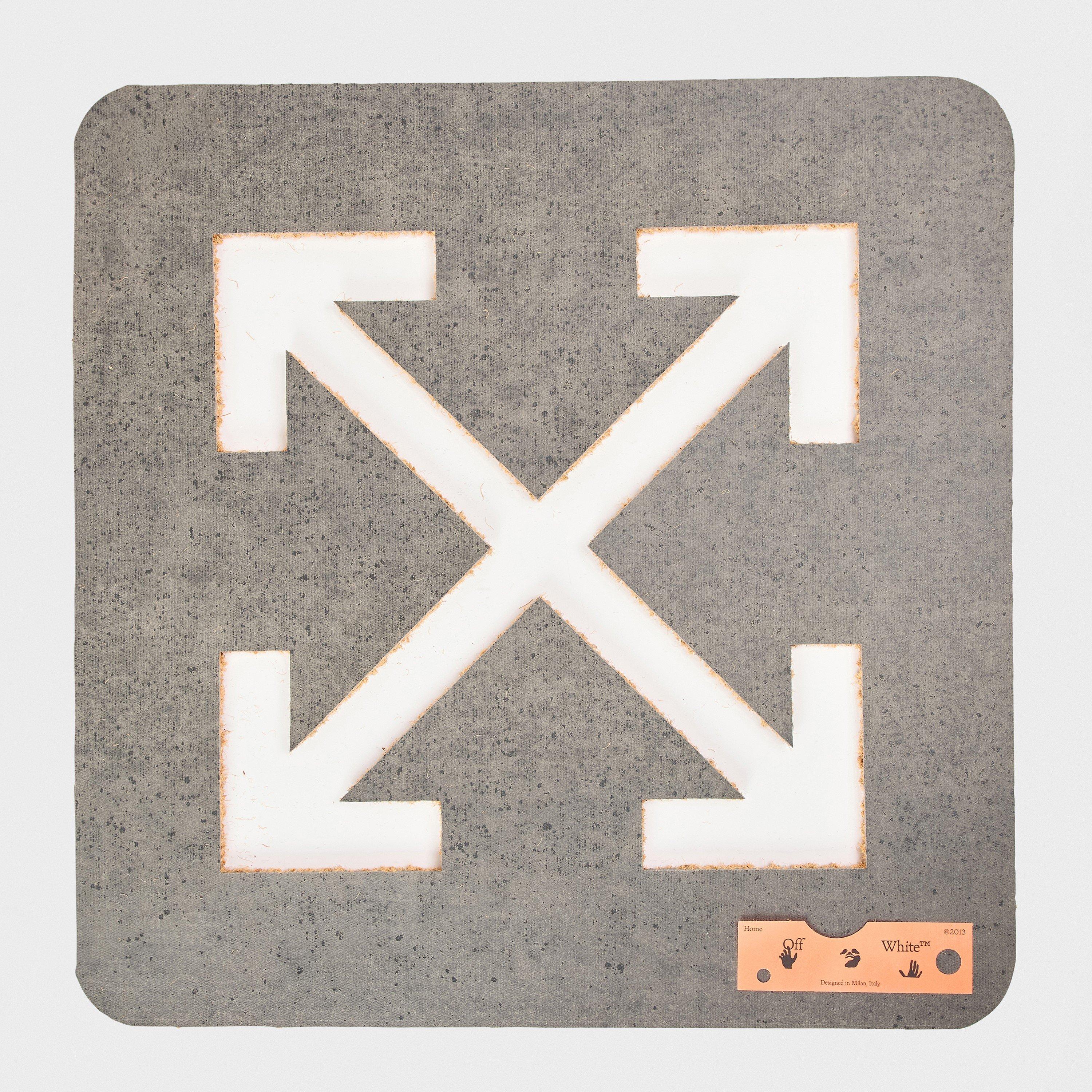 Brown - Off White - Off Doormat Arrow 99 - 2