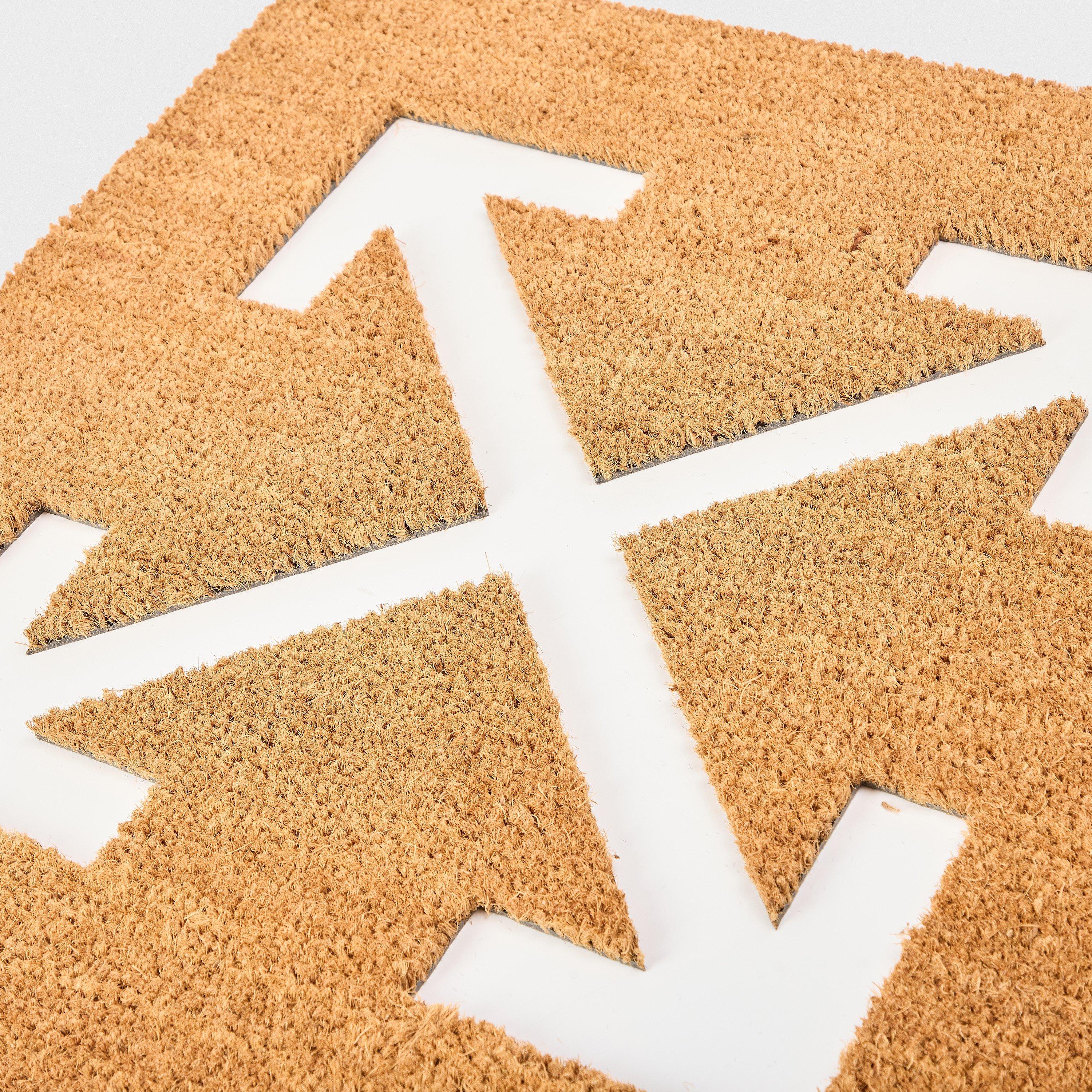 Brown - Off White - Off Doormat Arrow 99 - 3