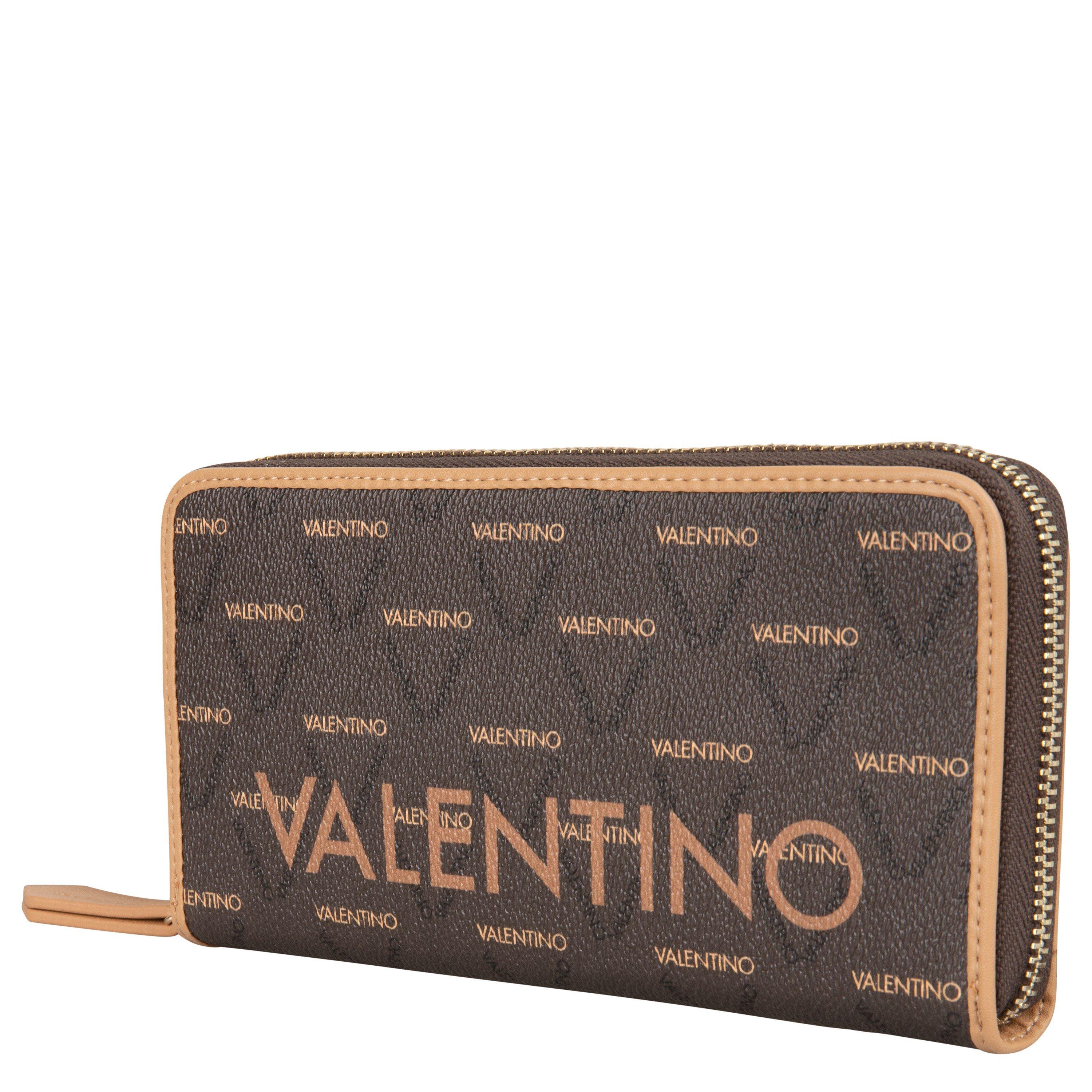 Cuoio/Multi E76 - Valentino - Valentino Logo Large Zip Around Purse - 2