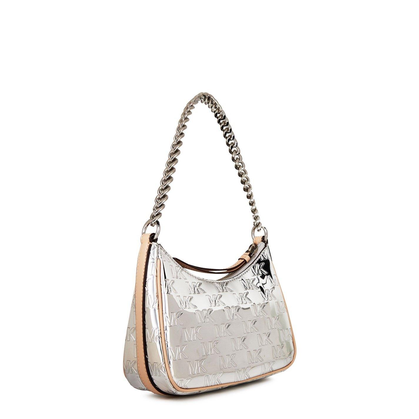 Silver - MICHAEL Michael Kors - Women's Jet Set Signature Chain Shoulder Bag - 5