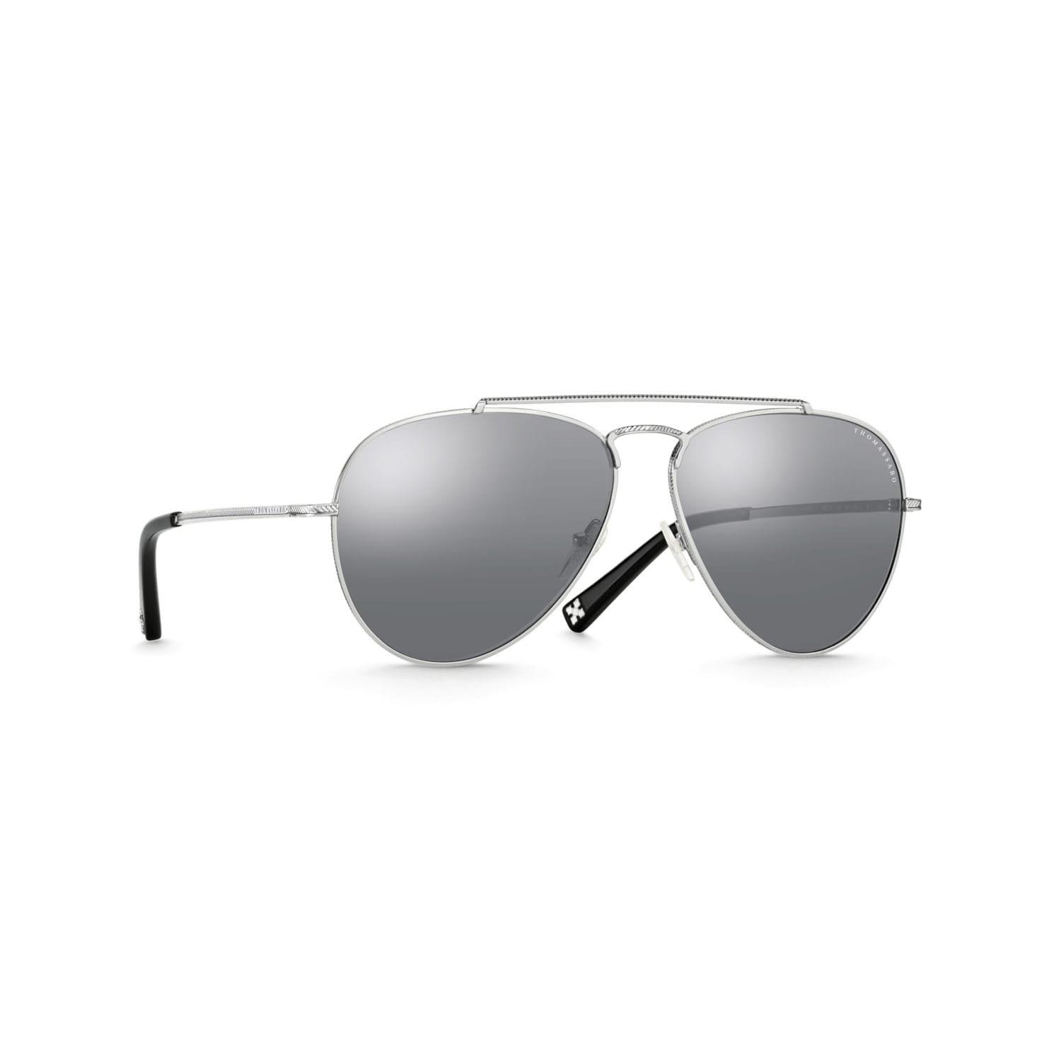 Black - Thomas Sabo - Harrison Pilot Mirrored Sunglasses - 2