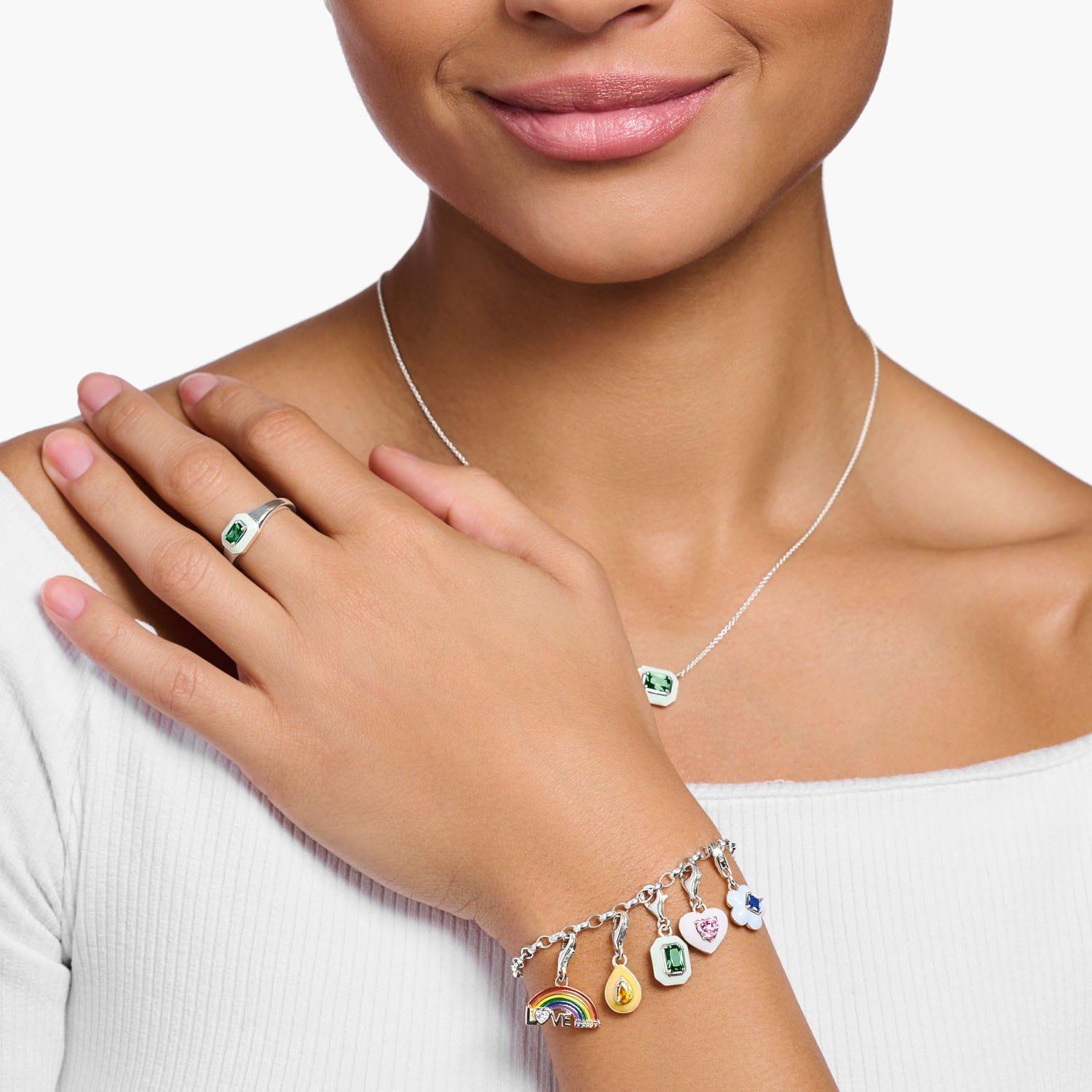 Silver Orange - Thomas Sabo - Drop Charm Pendant - 3