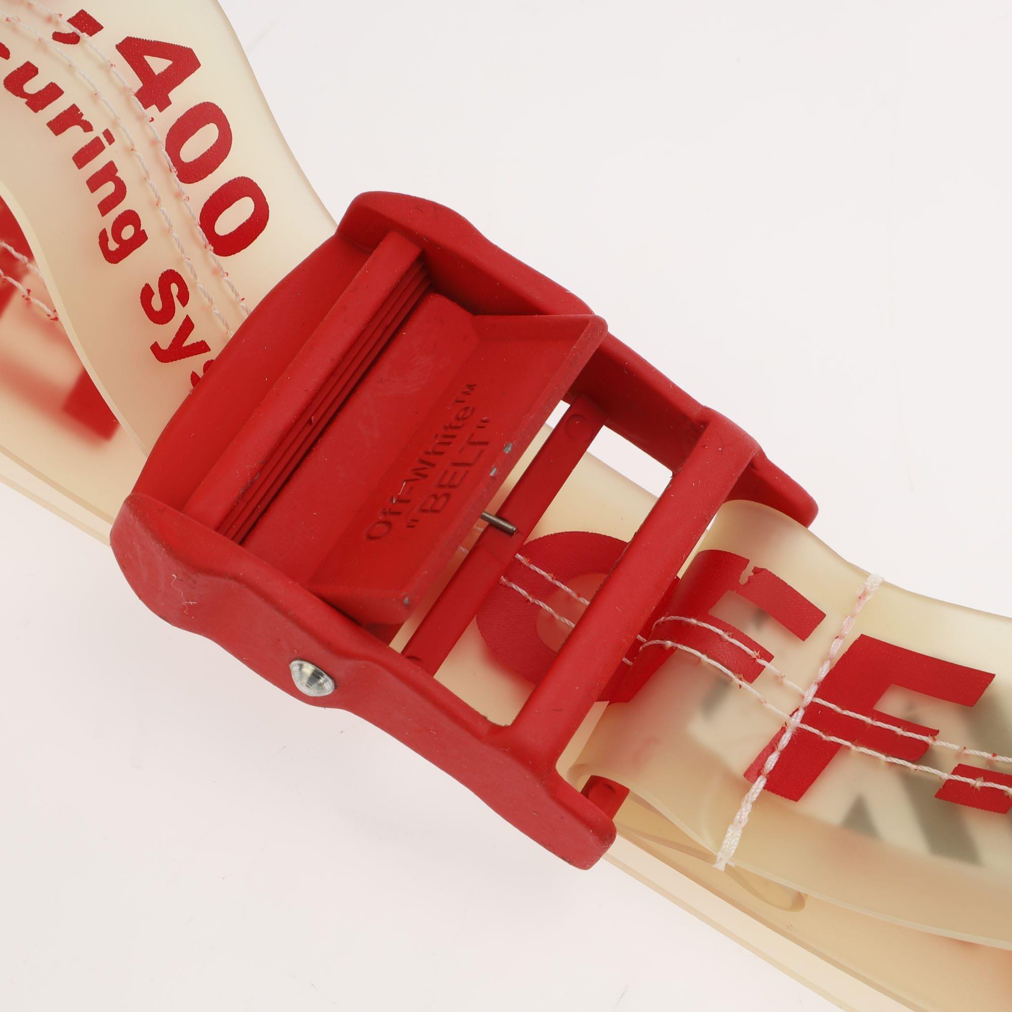 Red - Off White - Plastic Industrial Belt - 3
