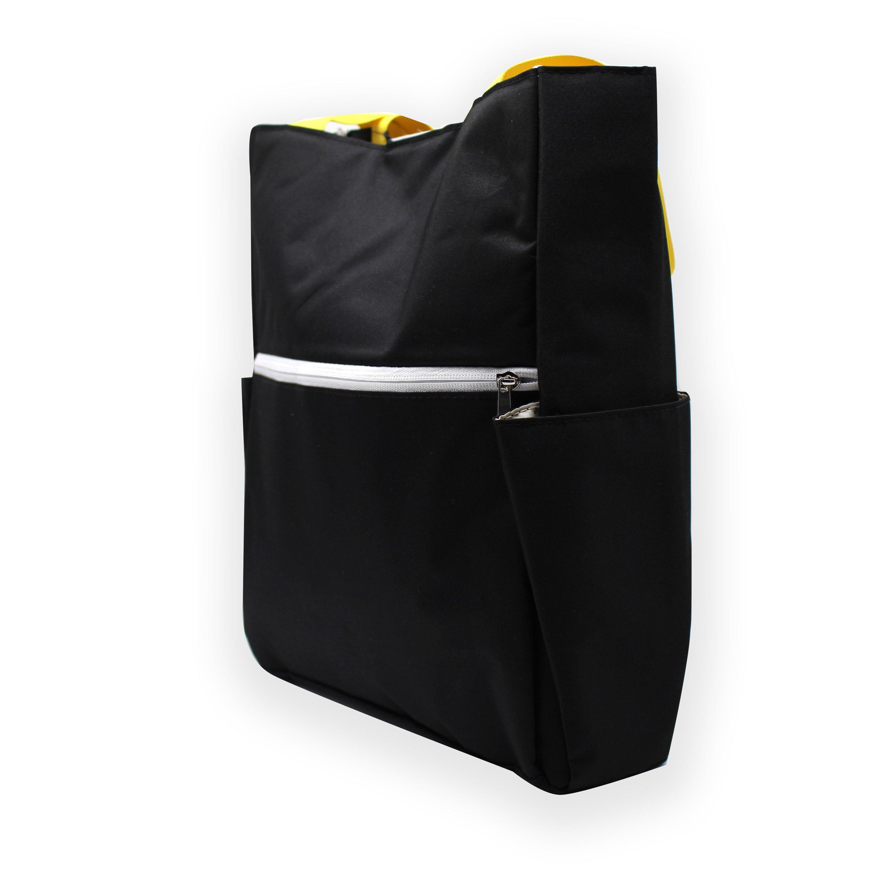 Black/Yellow - Carlton - Pickleball Shoulder Bag - 3