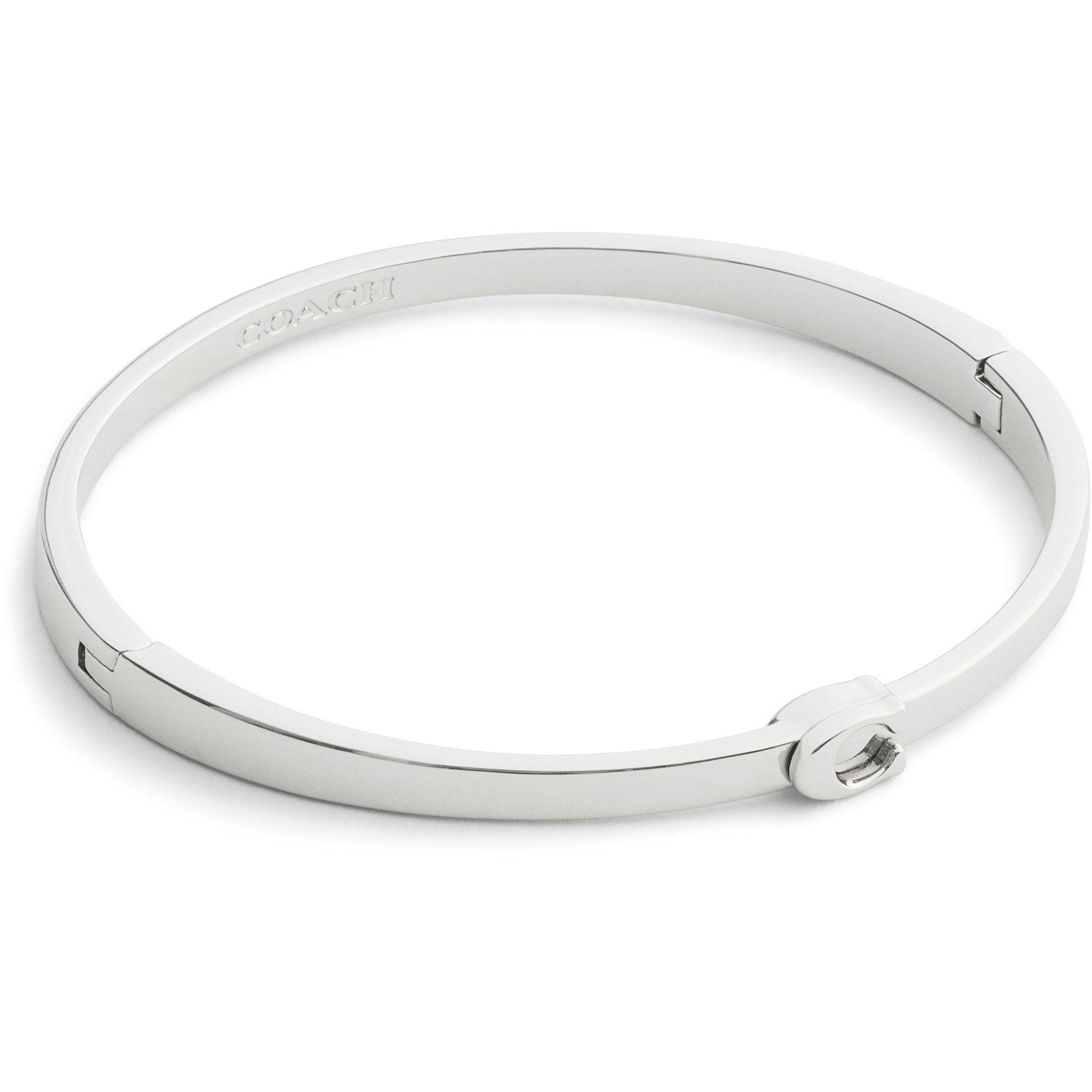 Coach COACH C HINGE BANGLE - RHODIUM