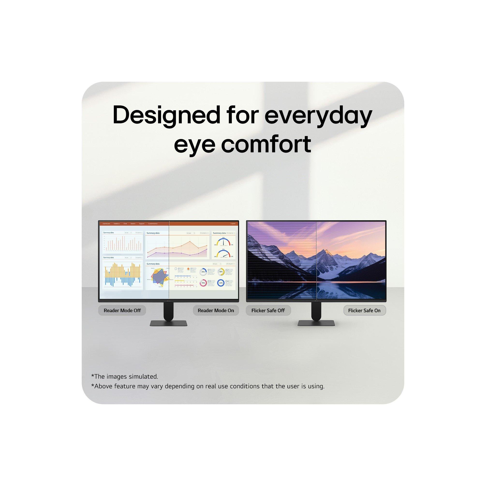 Black - LG - LG U4 27U411B-B 27 inch IPS FHD 144Hz  1ms MBR Monitor - 12