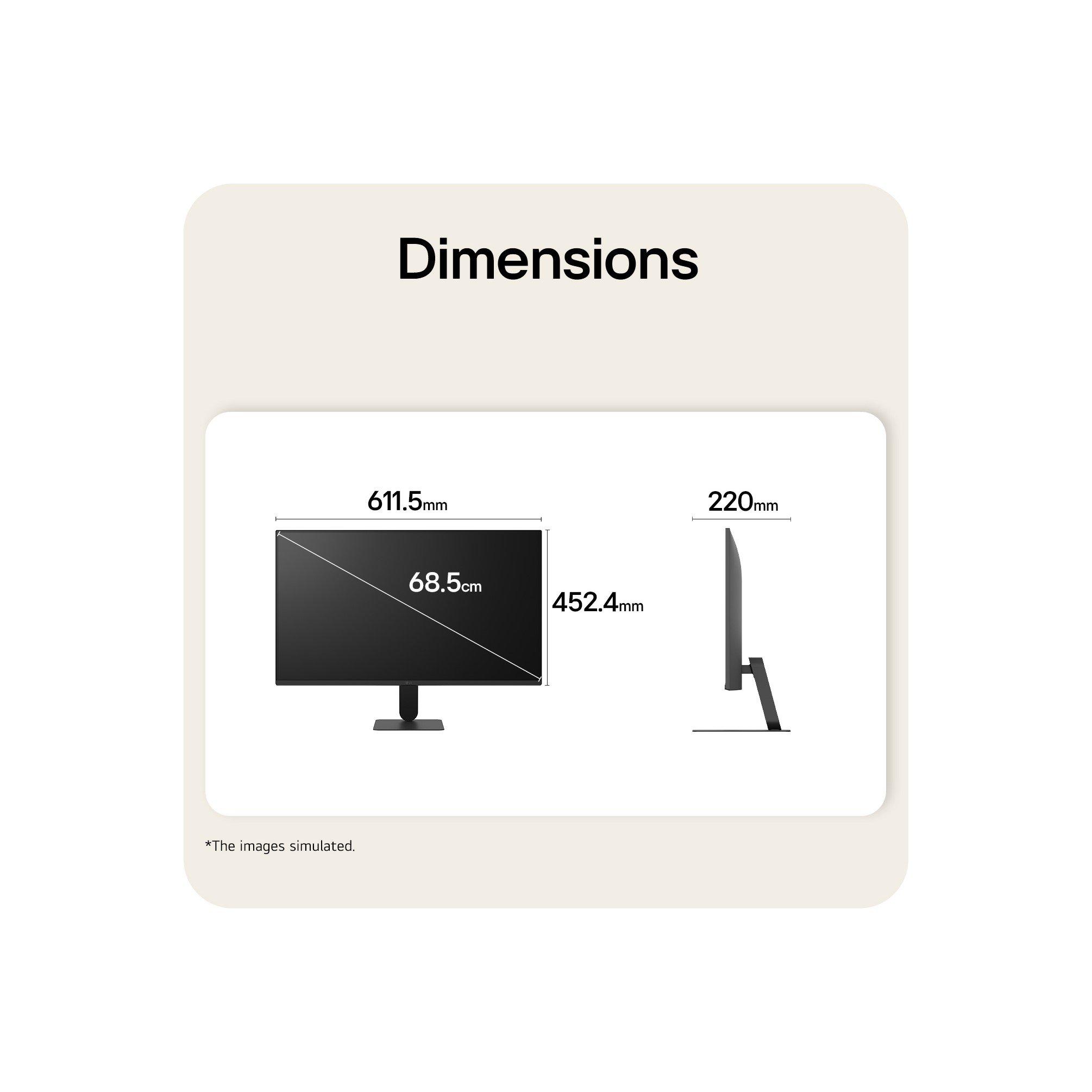 Black - LG - LG U4 27U411B-B 27 inch IPS FHD 144Hz  1ms MBR Monitor - 14