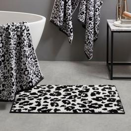 Fusion Animal Pure Cotton Bathmat Bath Mat in Black
