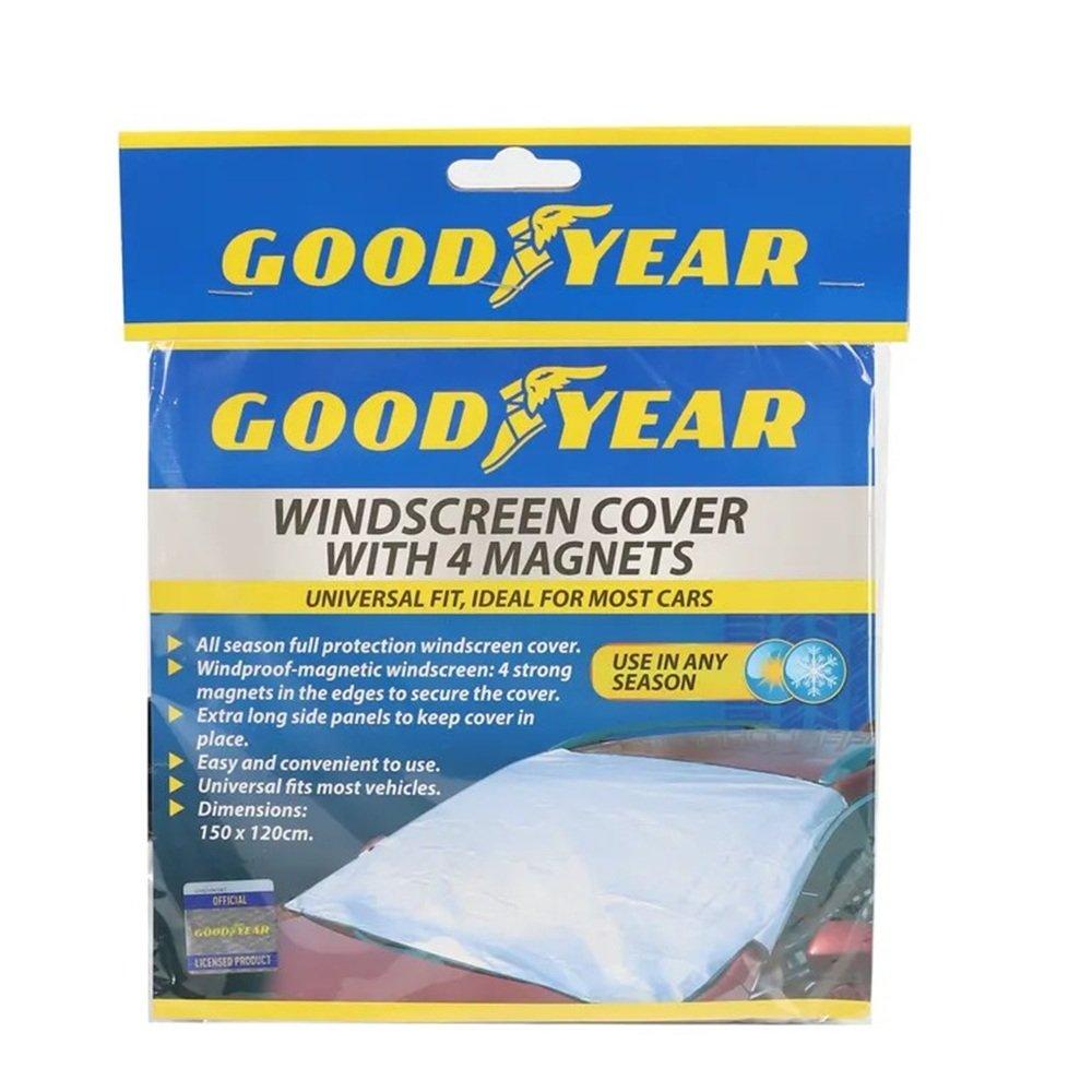 Silver - Goodyear - Goodyear Magnetic Windscreen Cover - 2