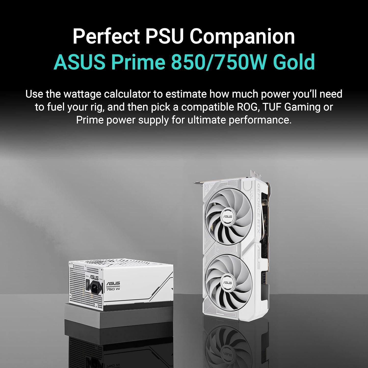 White - ASUS - ASUS Dual -RTX5060-O8G-WHITE NVIDIA GeForce RTX 5060 8 GB GDDR7 Graphics Card - 6