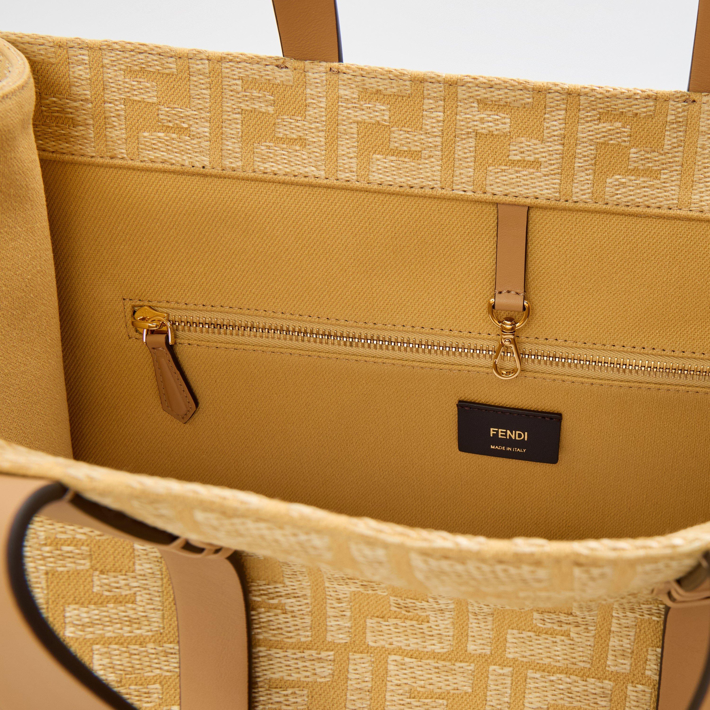 Natur/Miele - Fendi - Women's City Tote Bags - 5