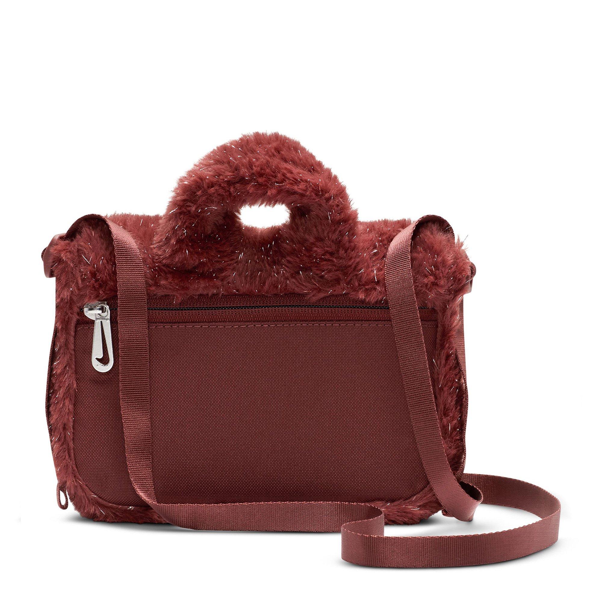 Dark Pony/Pink - Nike - Faux Fur Junior Girls Crossbody Bag - 2
