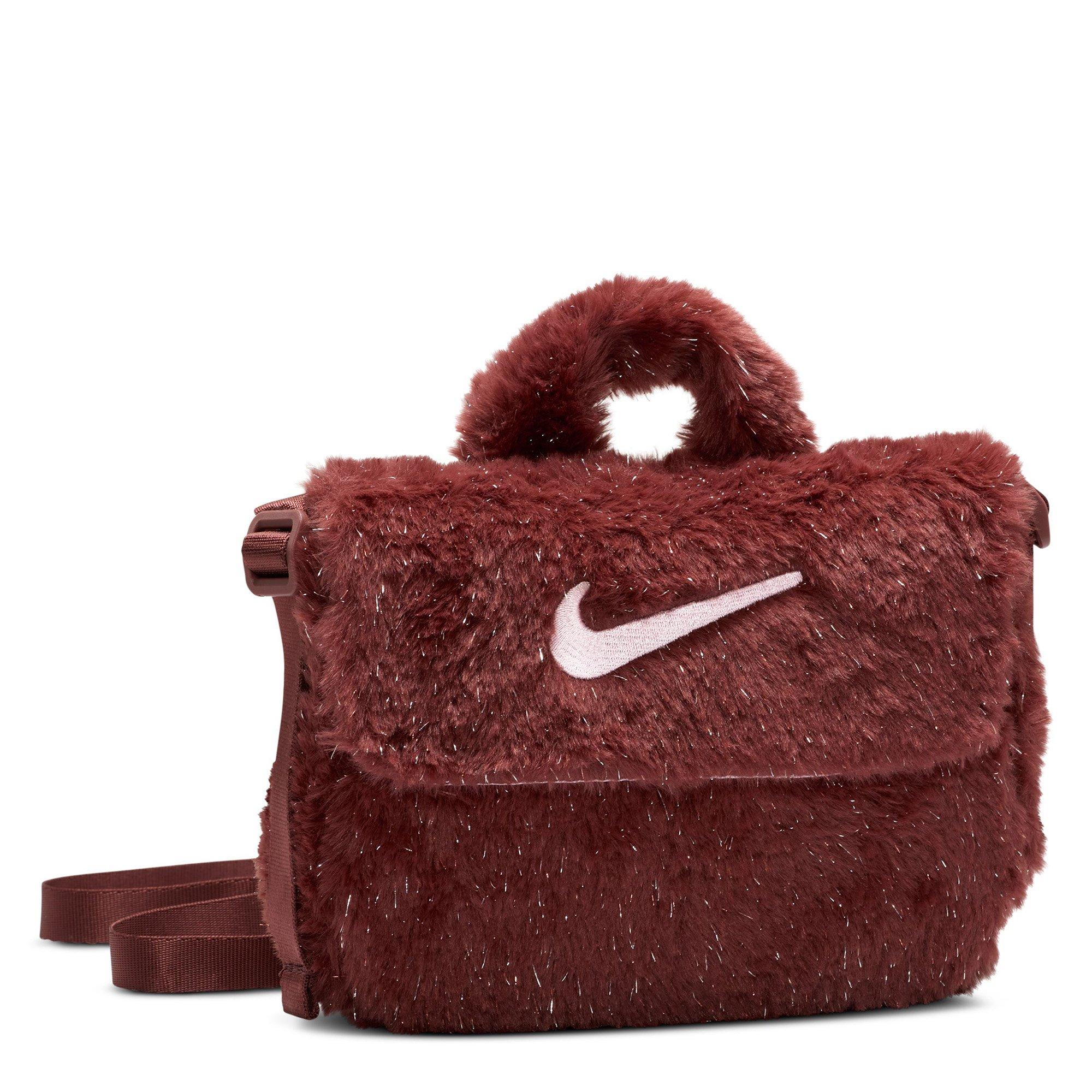 Dark Pony/Pink - Nike - Faux Fur Junior Girls Crossbody Bag - 3