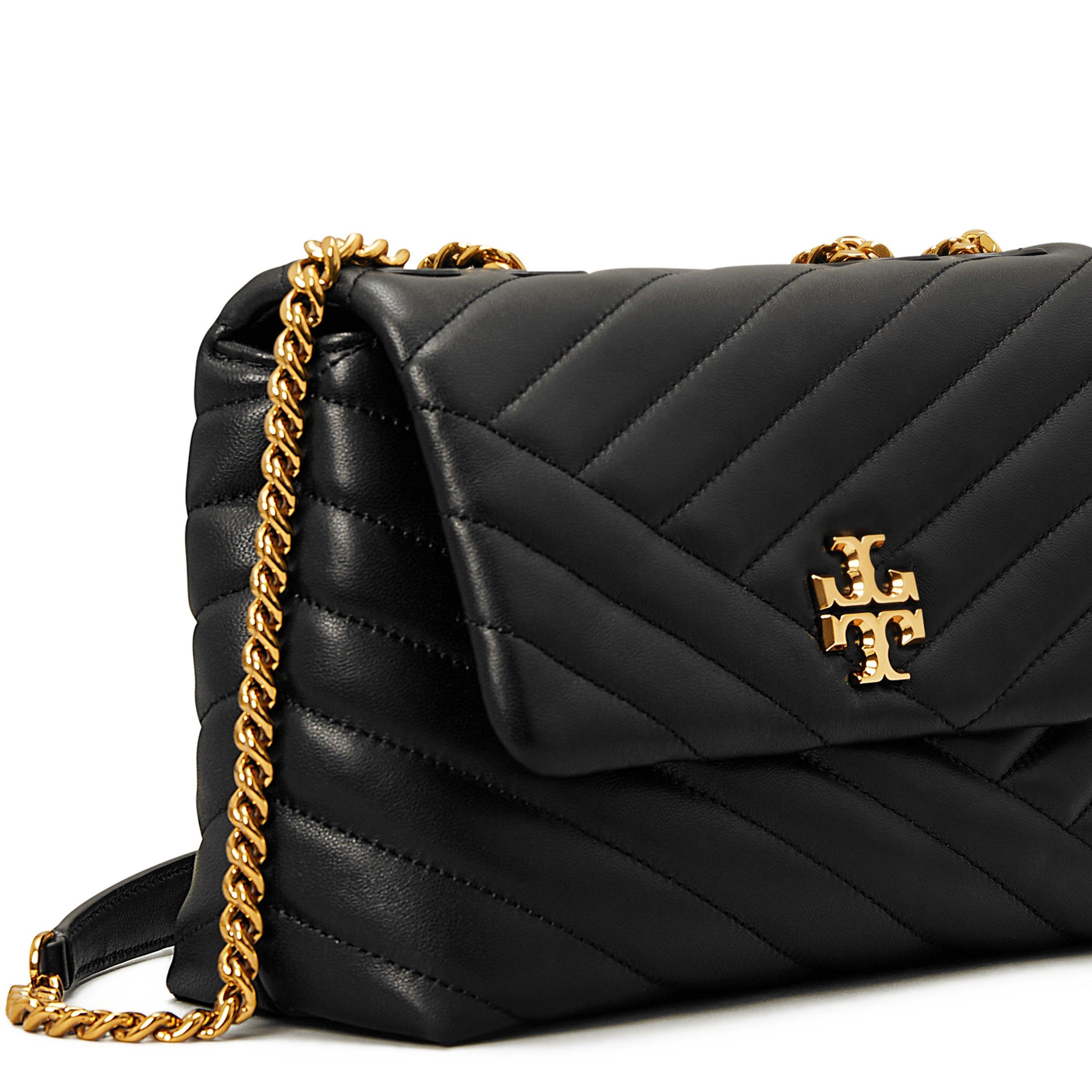 Black - Tory Burch - Kira Chevron Small Shoulder Bag - 4