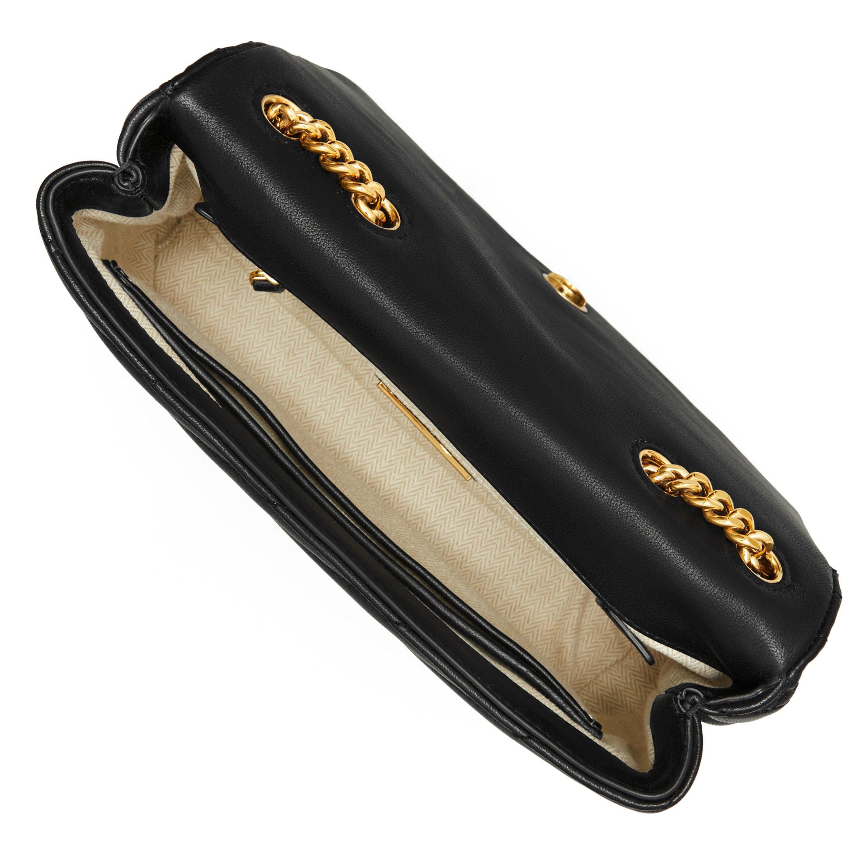 Black - Tory Burch - Kira Chevron Small Shoulder Bag - 5