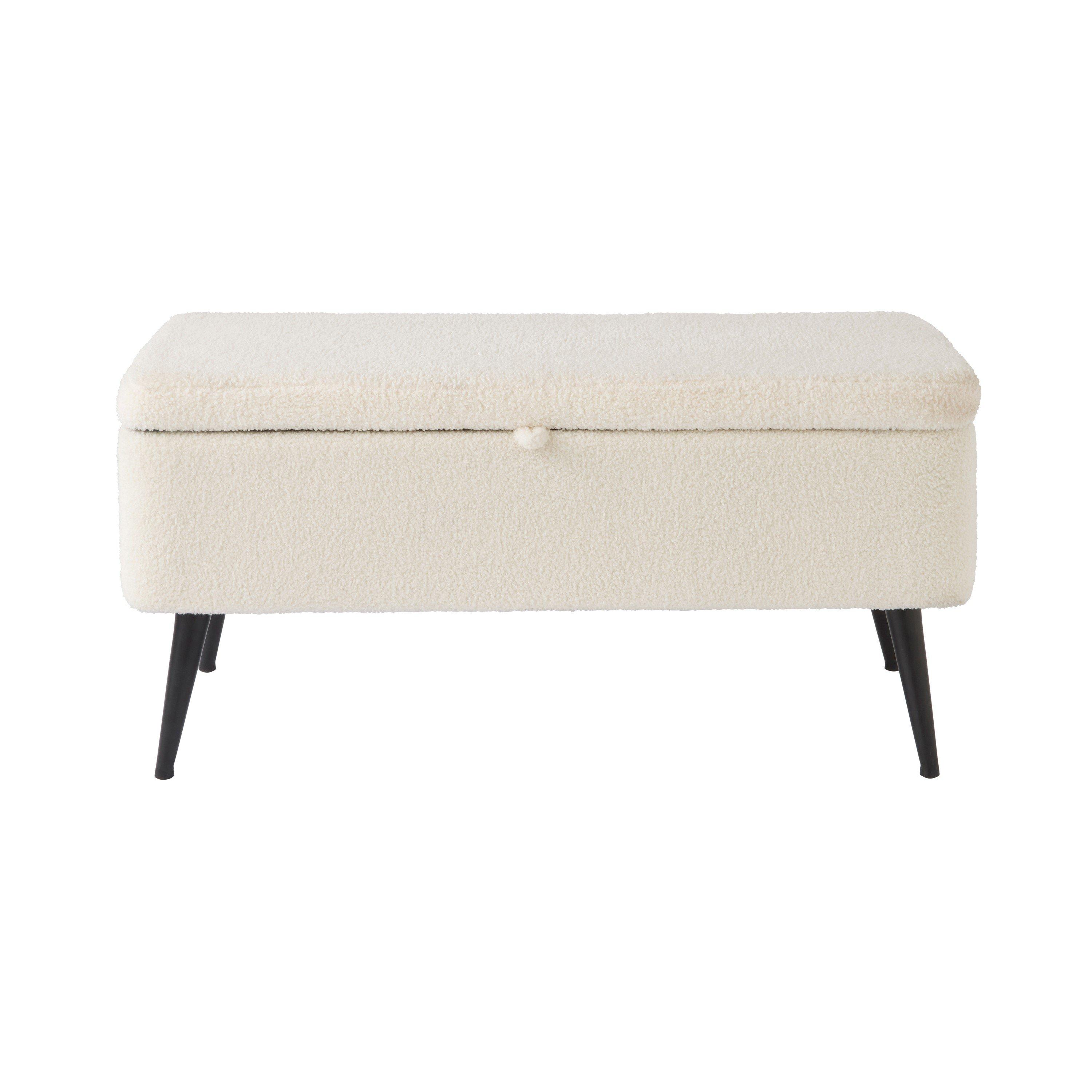 Cream - GFW - Lola Storage Ottoman Cream - 3