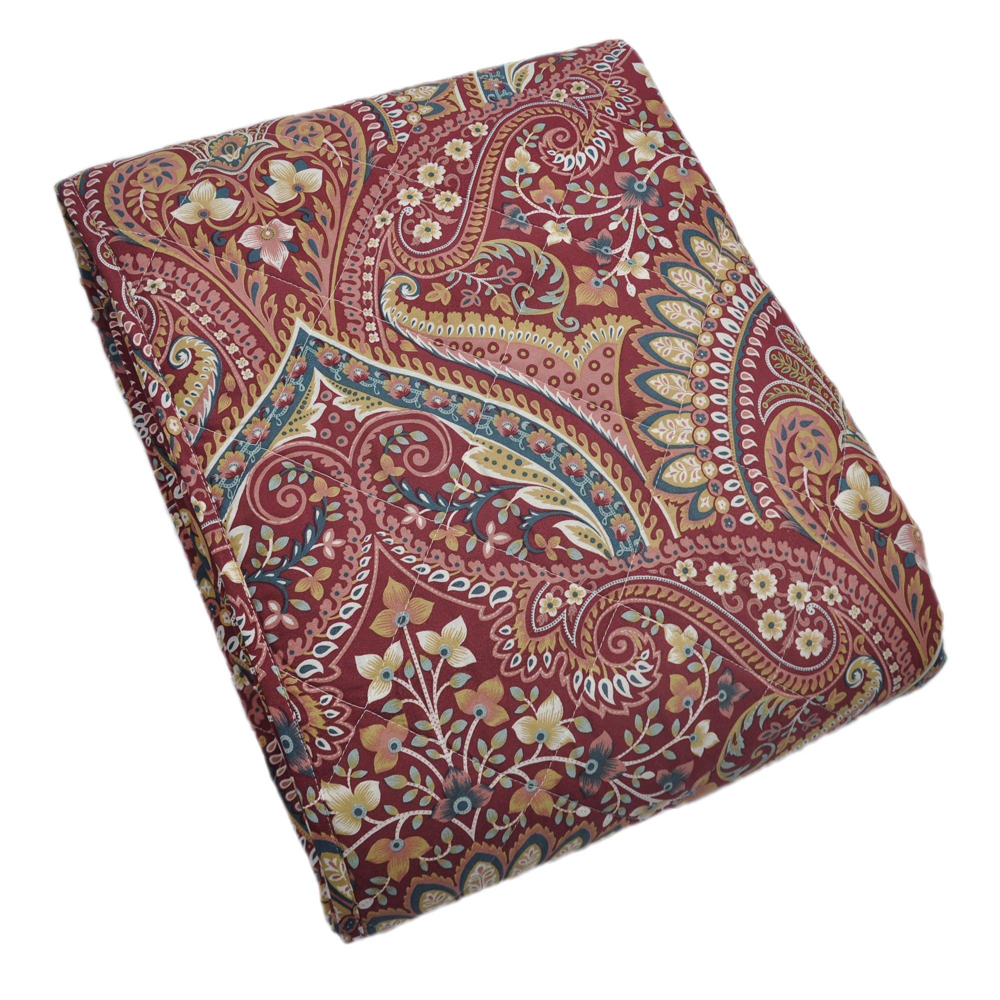 Multi - Dreams and Drapes - Palais Jacobean Print Bedspread - 2