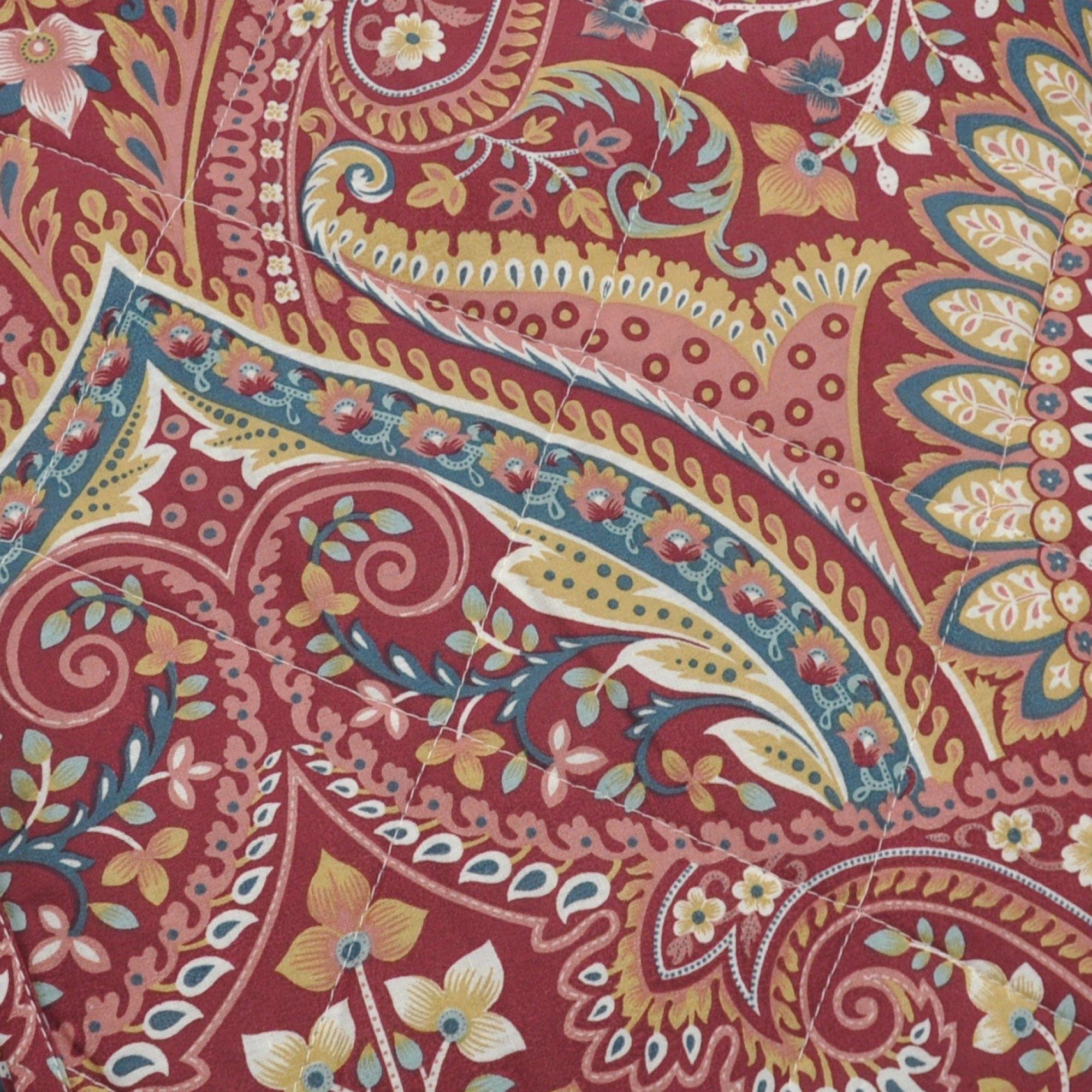 Multi - Dreams and Drapes - Palais Jacobean Print Bedspread - 4