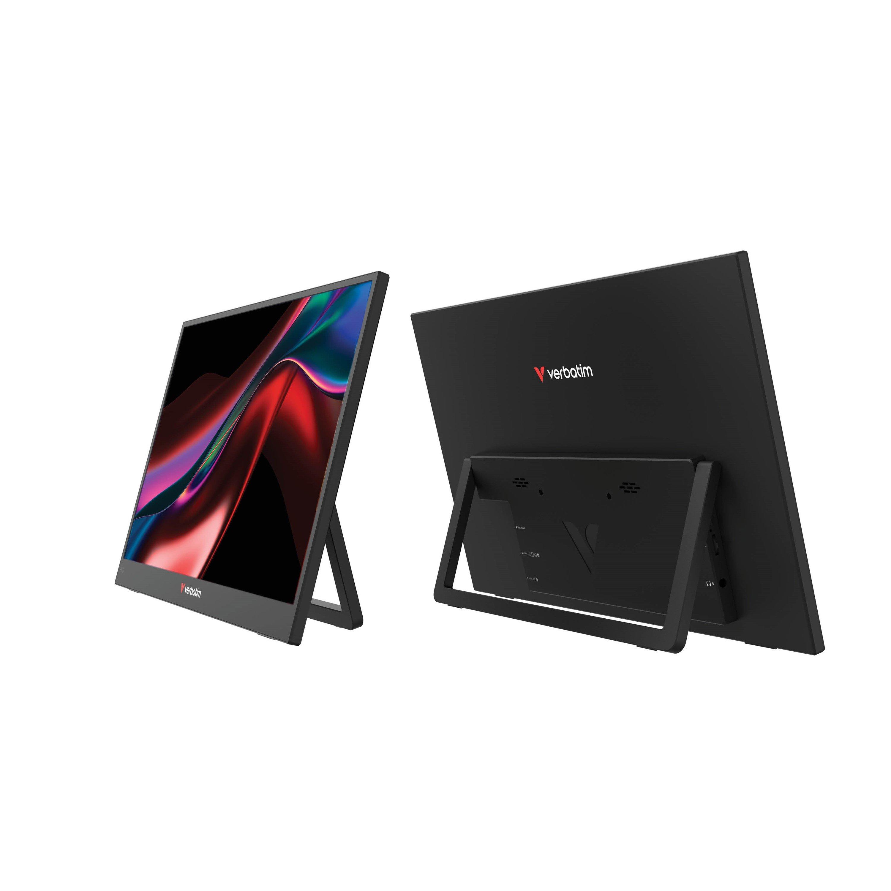 Black - Verbatim - 15.6 inch Full HD Portable Monitor - 3