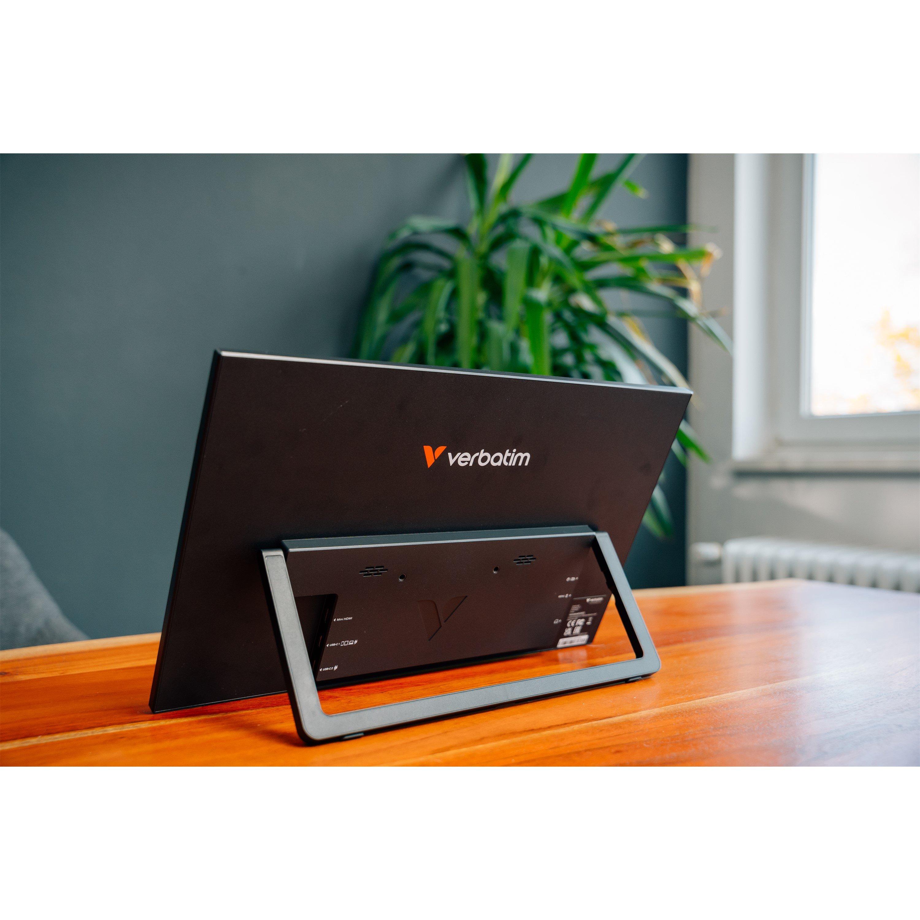 Black - Verbatim - 15.6 inch Full HD Portable Monitor - 10