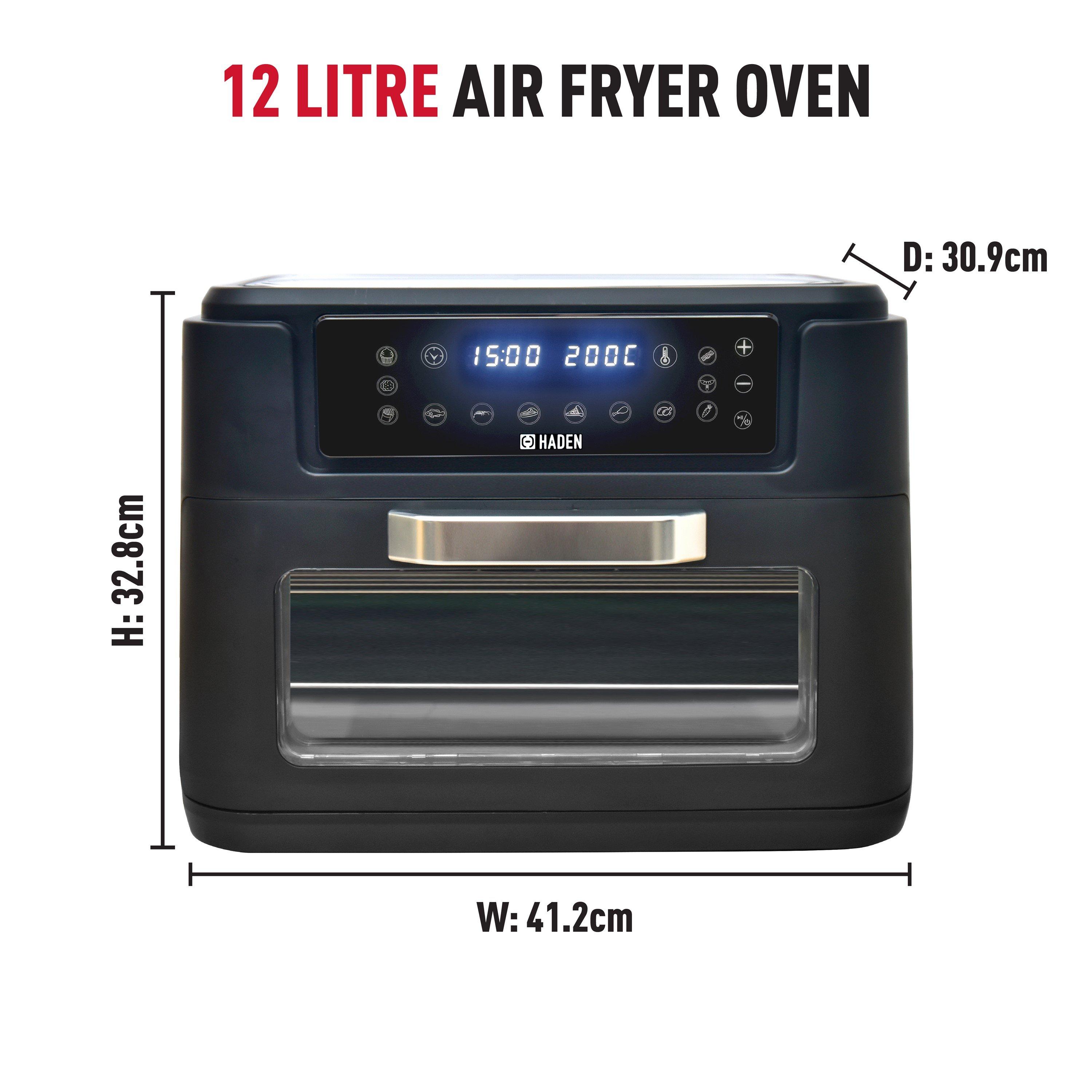 Black - Haden - 12.0L Air Fryer Oven - 4