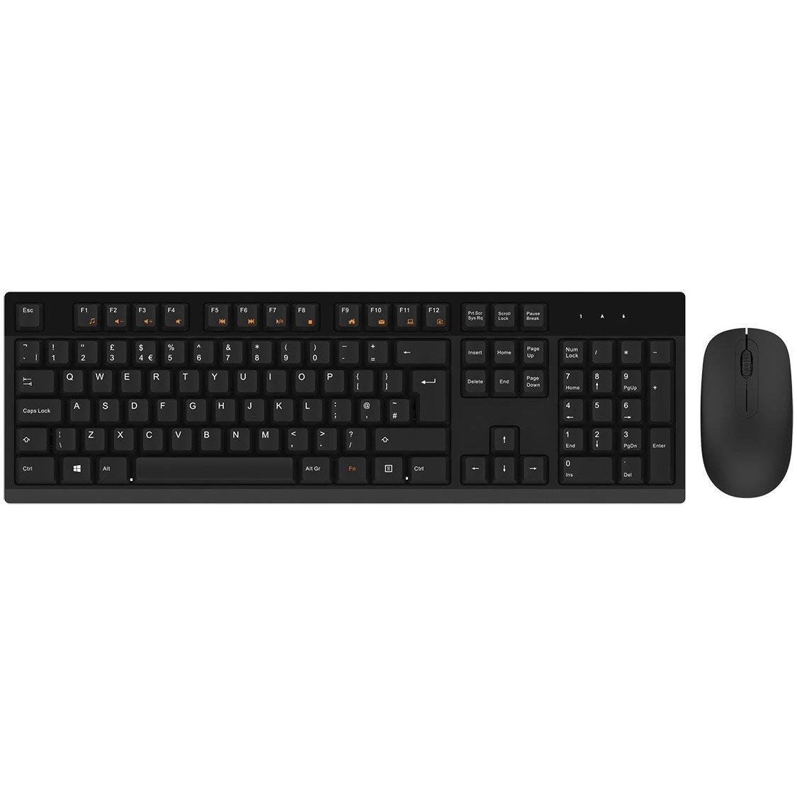 CiT EZ-Touch Wireless Keyboard and Mouse Combo Set Black