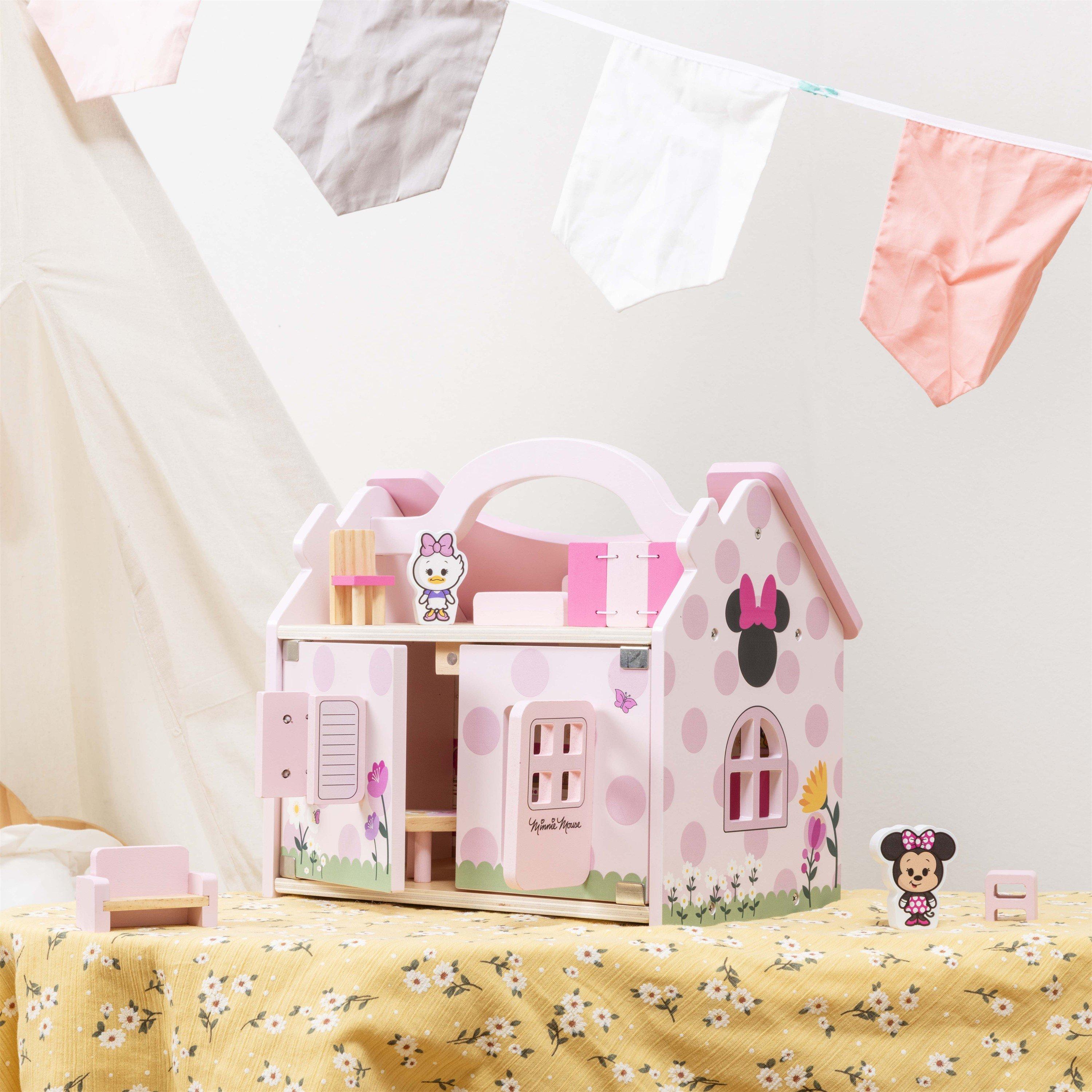 Minnie - Tooky Toy - Disney Minnie Mouse Portable Dollhouse - 4