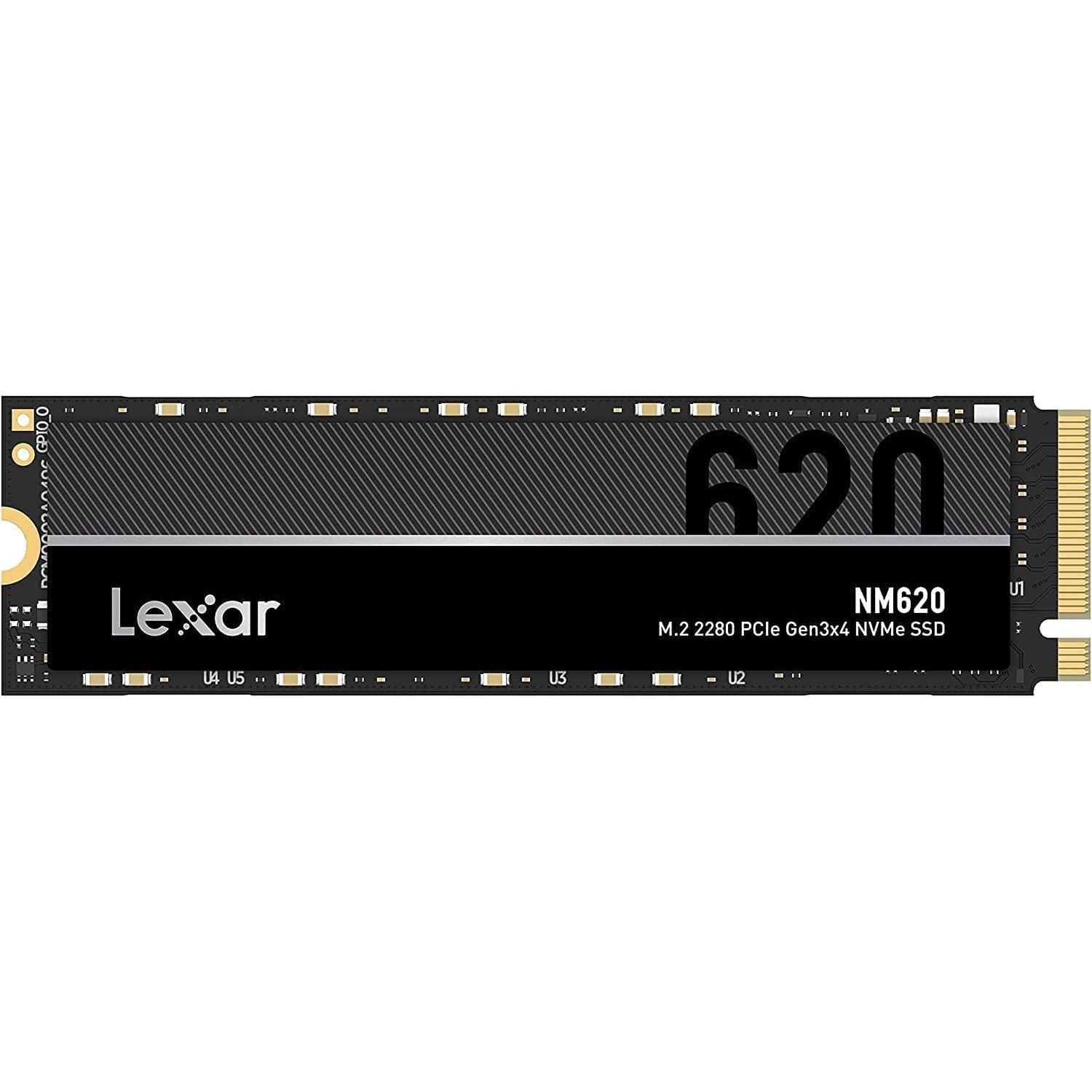Black - Lexar - NM620 1TB SSD M.2 2280 PCIe Gen3x4 NVMe 1.4 Internal SSD - 3