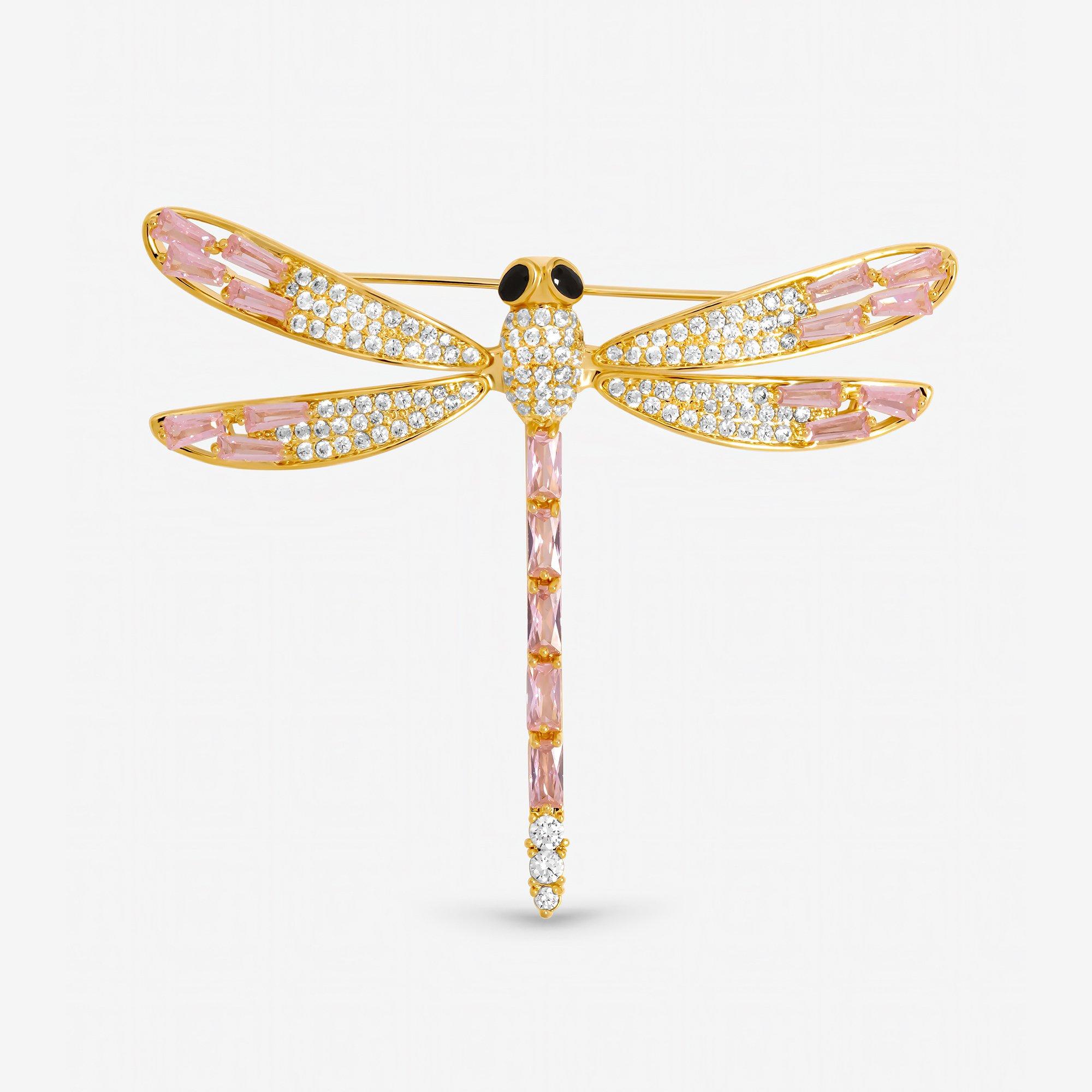 Gold - Jon Richard - Gold Plated Dragon Fly Brooch - Gift Box - 2